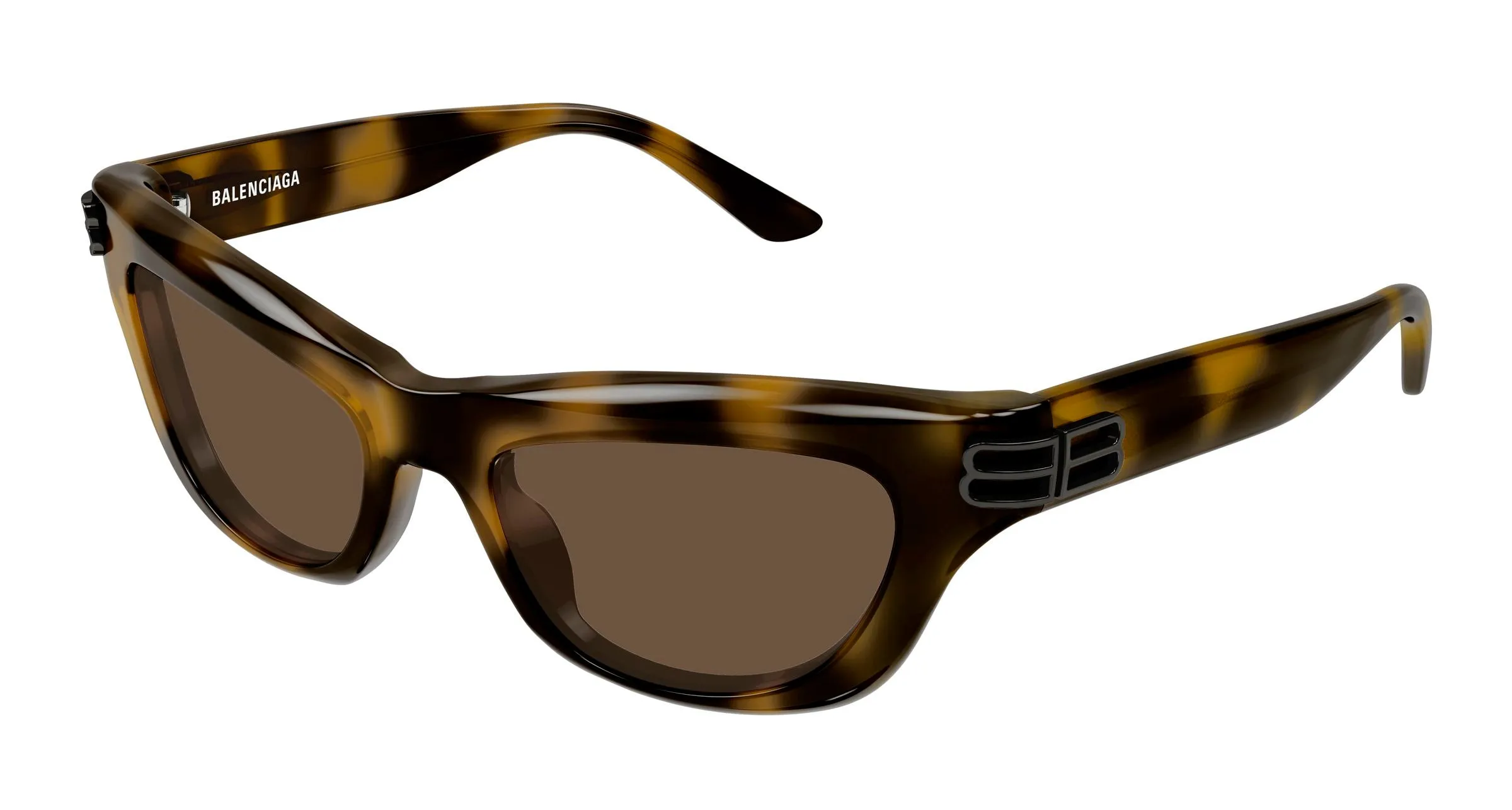 Balenciaga BB0430S 006 Occhiali da sole Acetato Havana Marrone Cat Eye - immagine 1