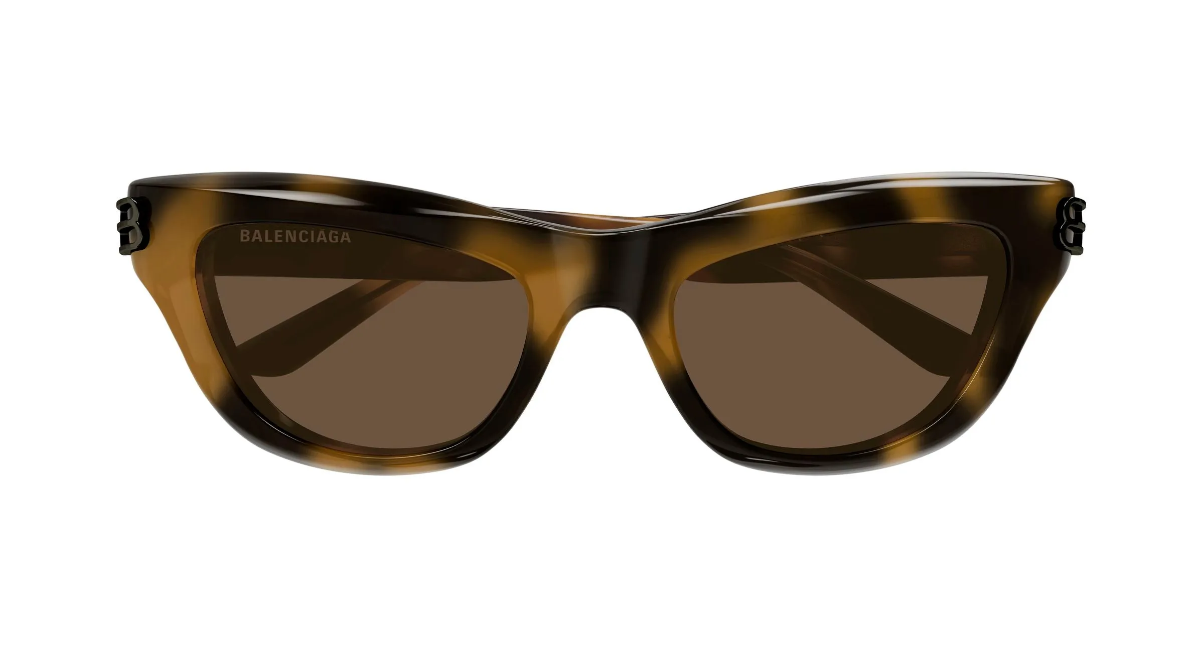 Balenciaga BB0430S 006 Occhiali da sole Acetato Havana Marrone Cat Eye - immagine 2