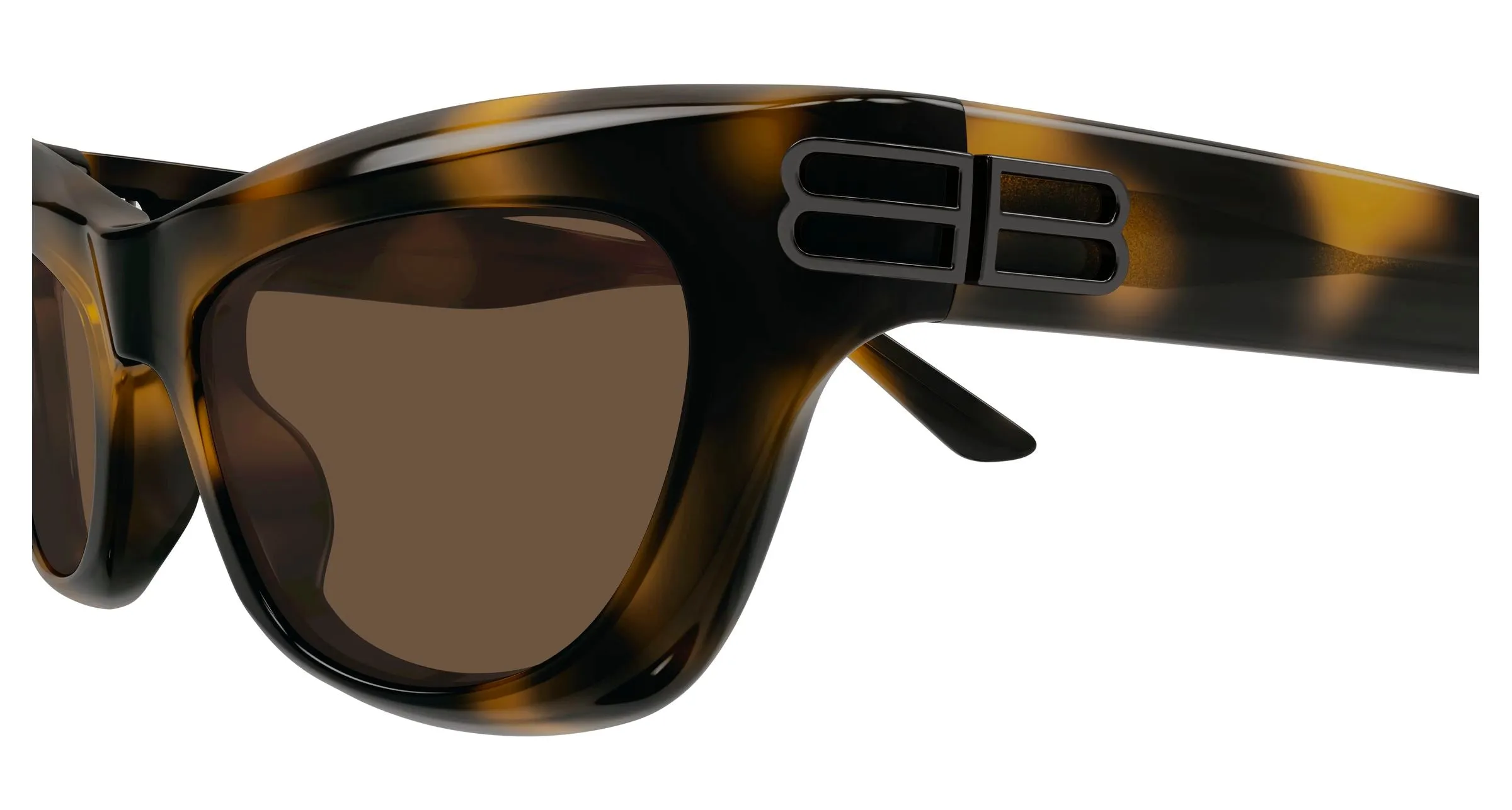 Balenciaga BB0430S 006 Occhiali da sole Acetato Havana Marrone Cat Eye - immagine 3