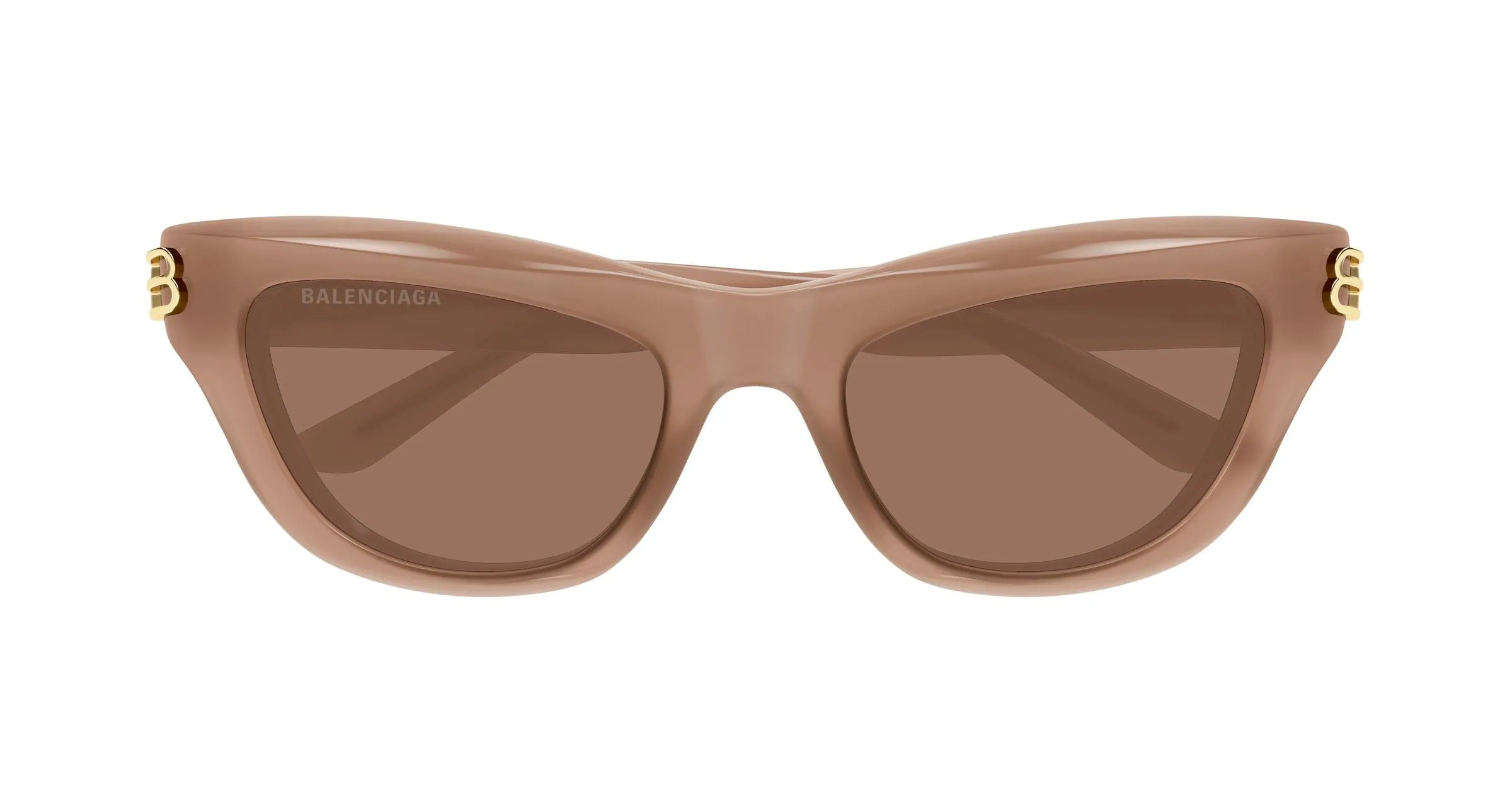 Balenciaga BB0430S 004 Occhiali da sole Acetato Marrone Marrone Cat Eye - immagine 2