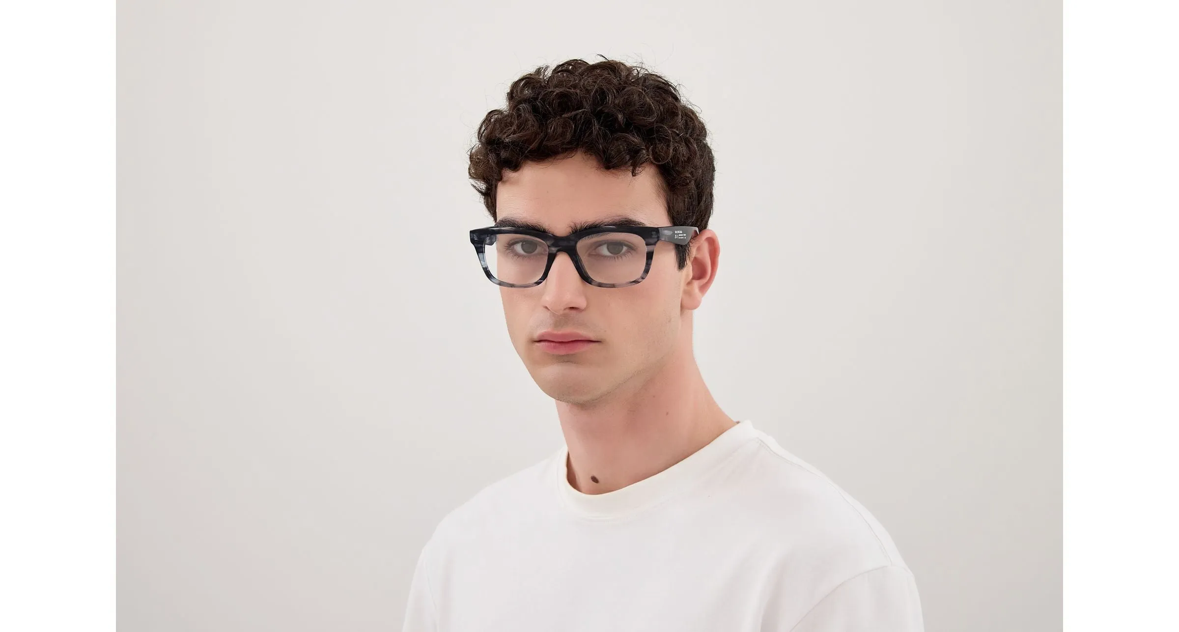 Balenciaga BB0429O 004 Montature da vista Acetato Havana Trasparente Squadrata - immagine 4