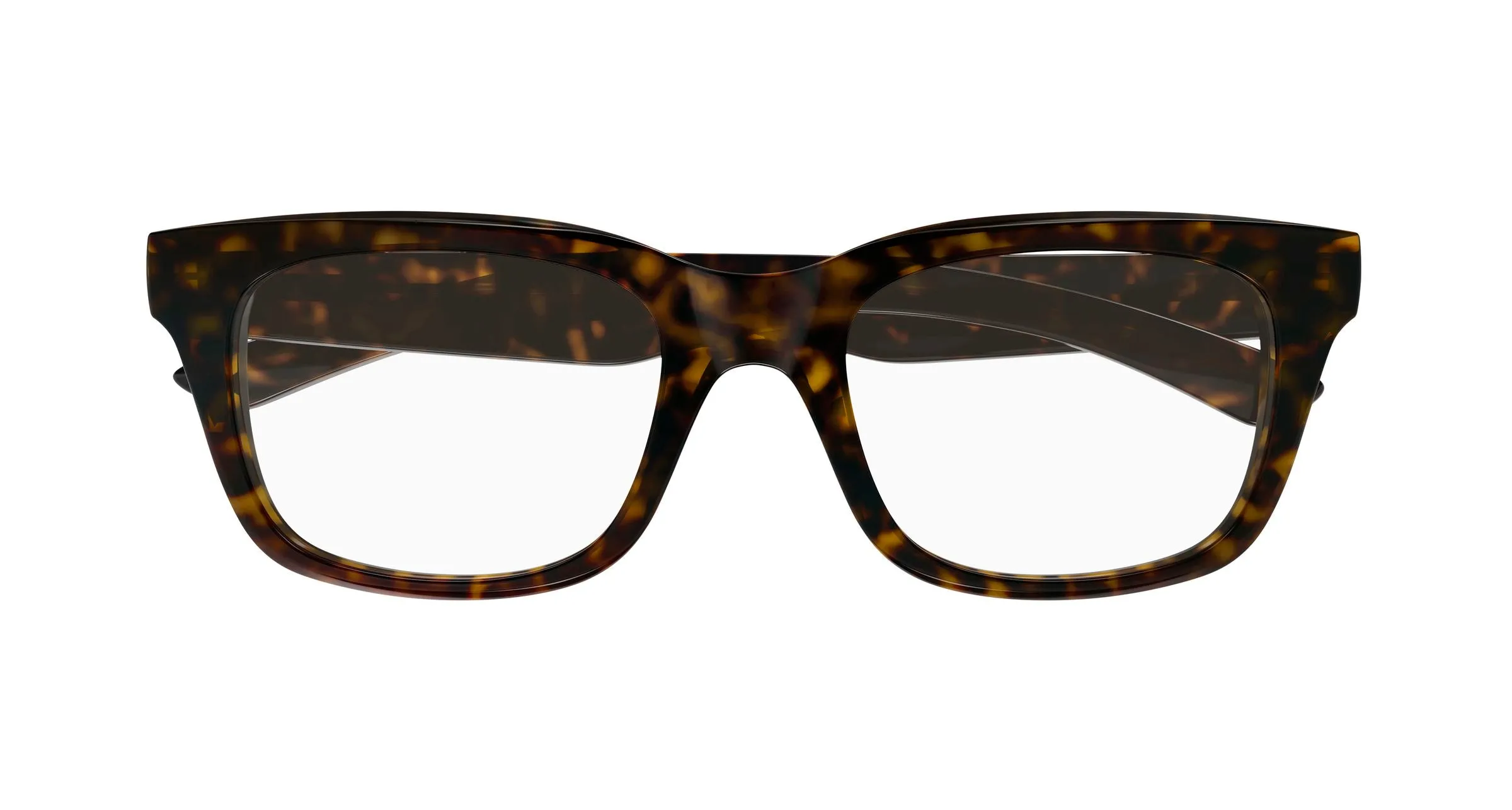 Balenciaga BB0429O 002 Montature da vista Acetato Havana Trasparente Squadrata - immagine 2
