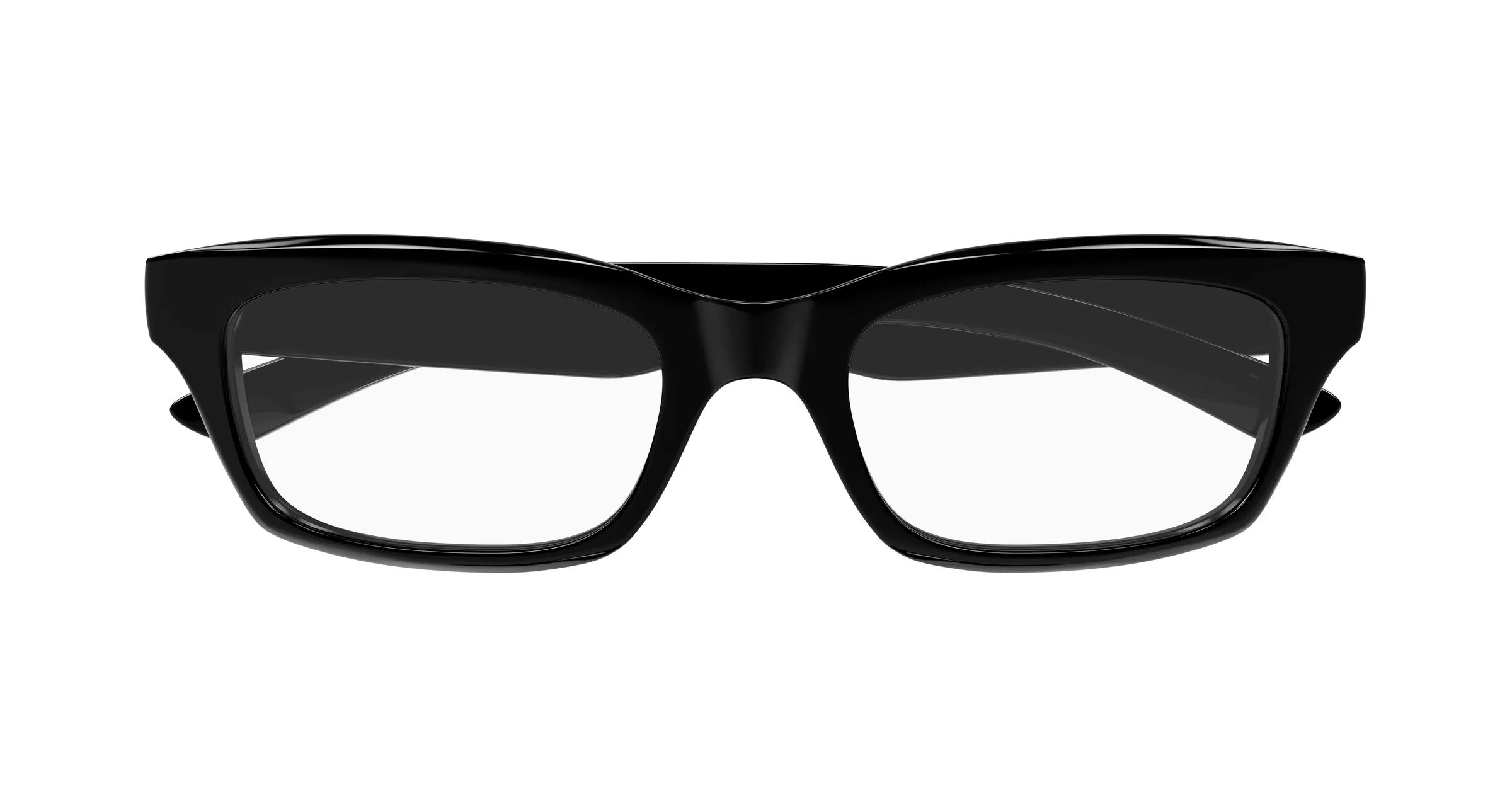 Balenciaga BB0427O 001 Montature da vista Acetato Nero Trasparente Squadrata - immagine 2