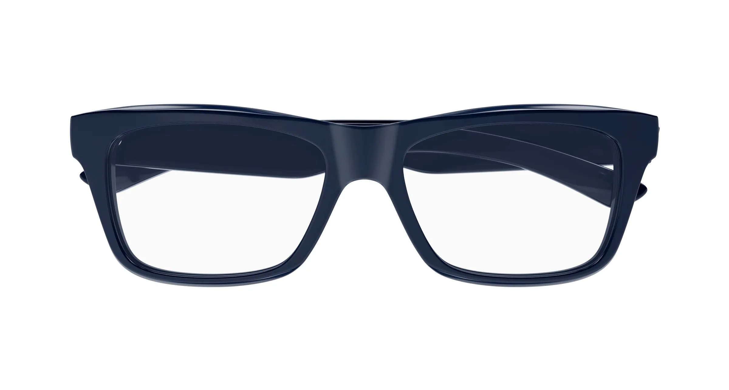 Balenciaga BB0426O 005 Montature da vista Acetato Blu Trasparente Squadrata - immagine 2
