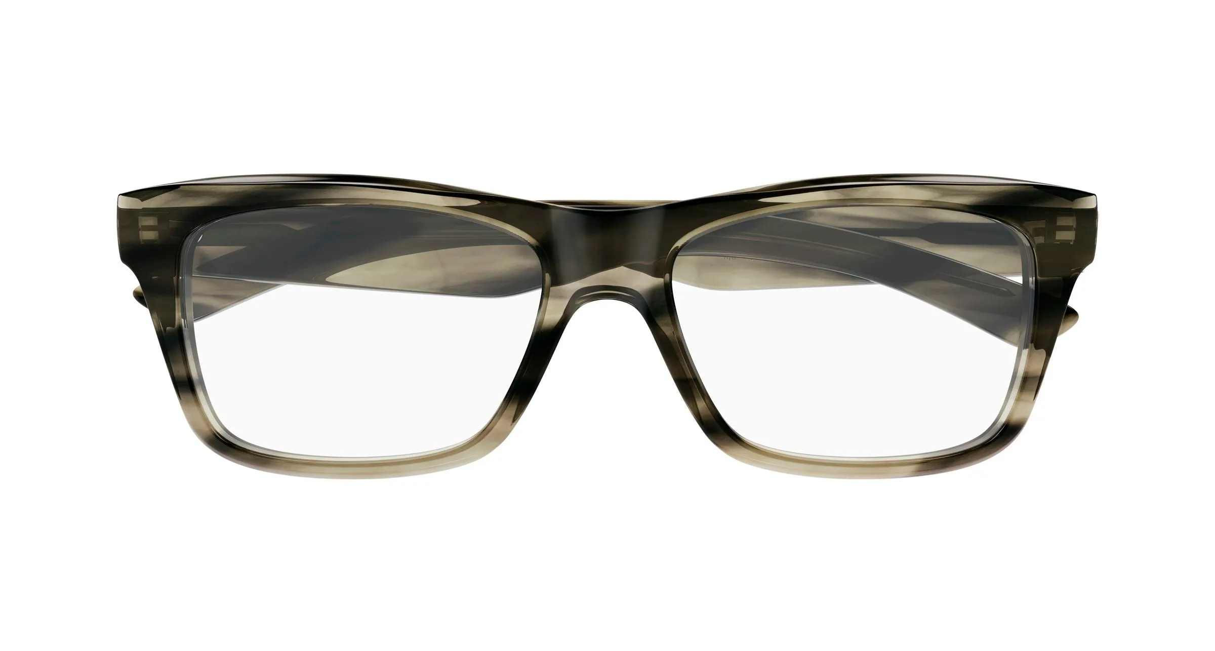 Balenciaga BB0426O 004 Montature da vista Acetato Havana Trasparente Squadrata - immagine 2