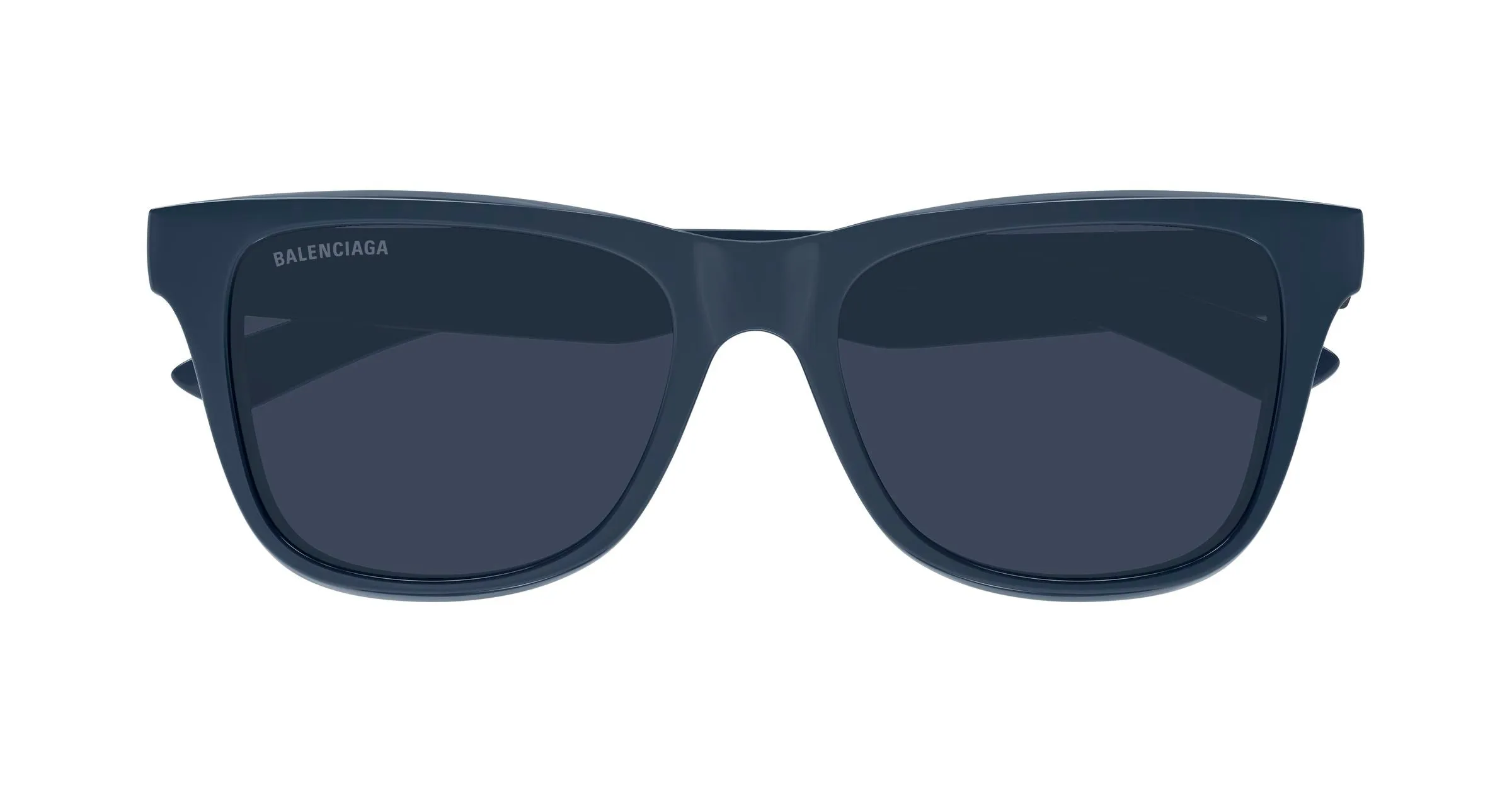 Balenciaga BB0425SK 004 Occhiali da sole Acetato Grigio Blu Squadrata - immagine 2