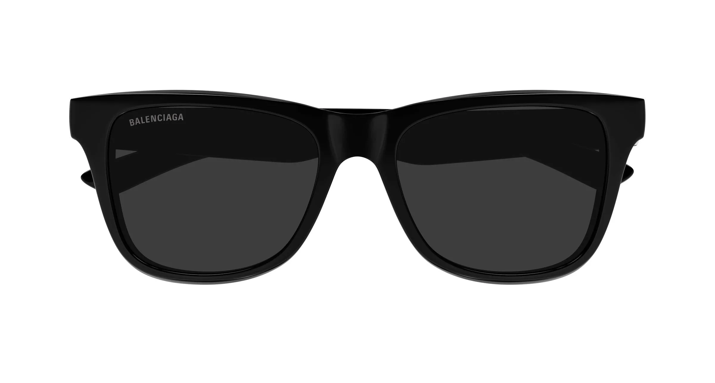 Balenciaga BB0425SK 001 Occhiali da sole Acetato Nero Grigio Squadrata - immagine 2