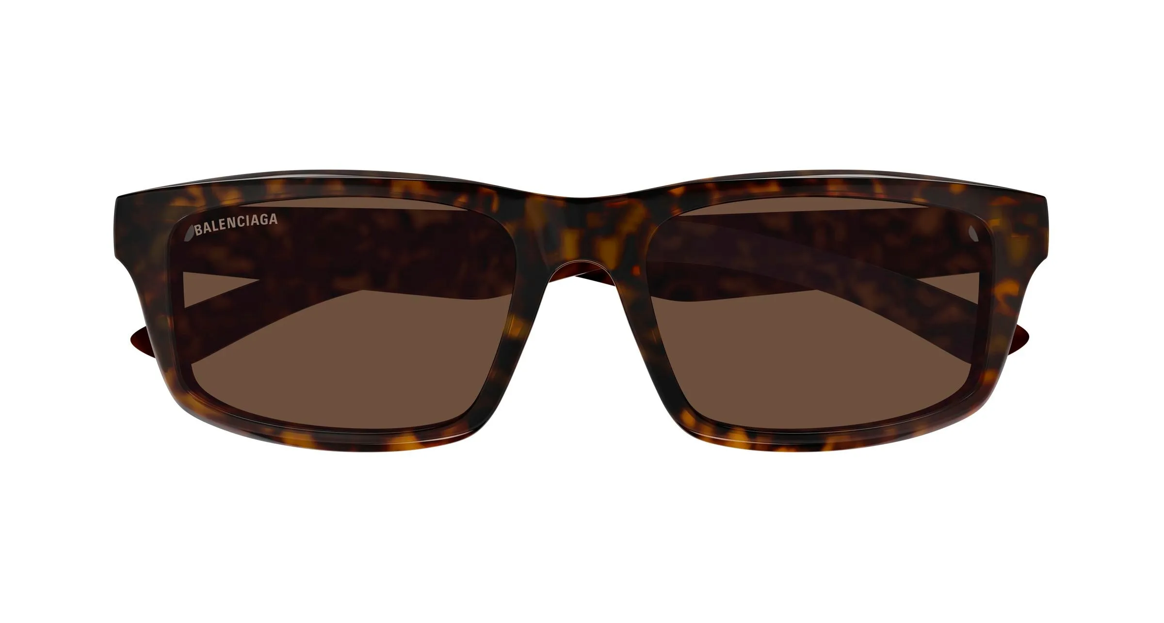 Balenciaga BB0424SK 002 Occhiali da sole Acetato Havana Marrone Squadrata - immagine 2