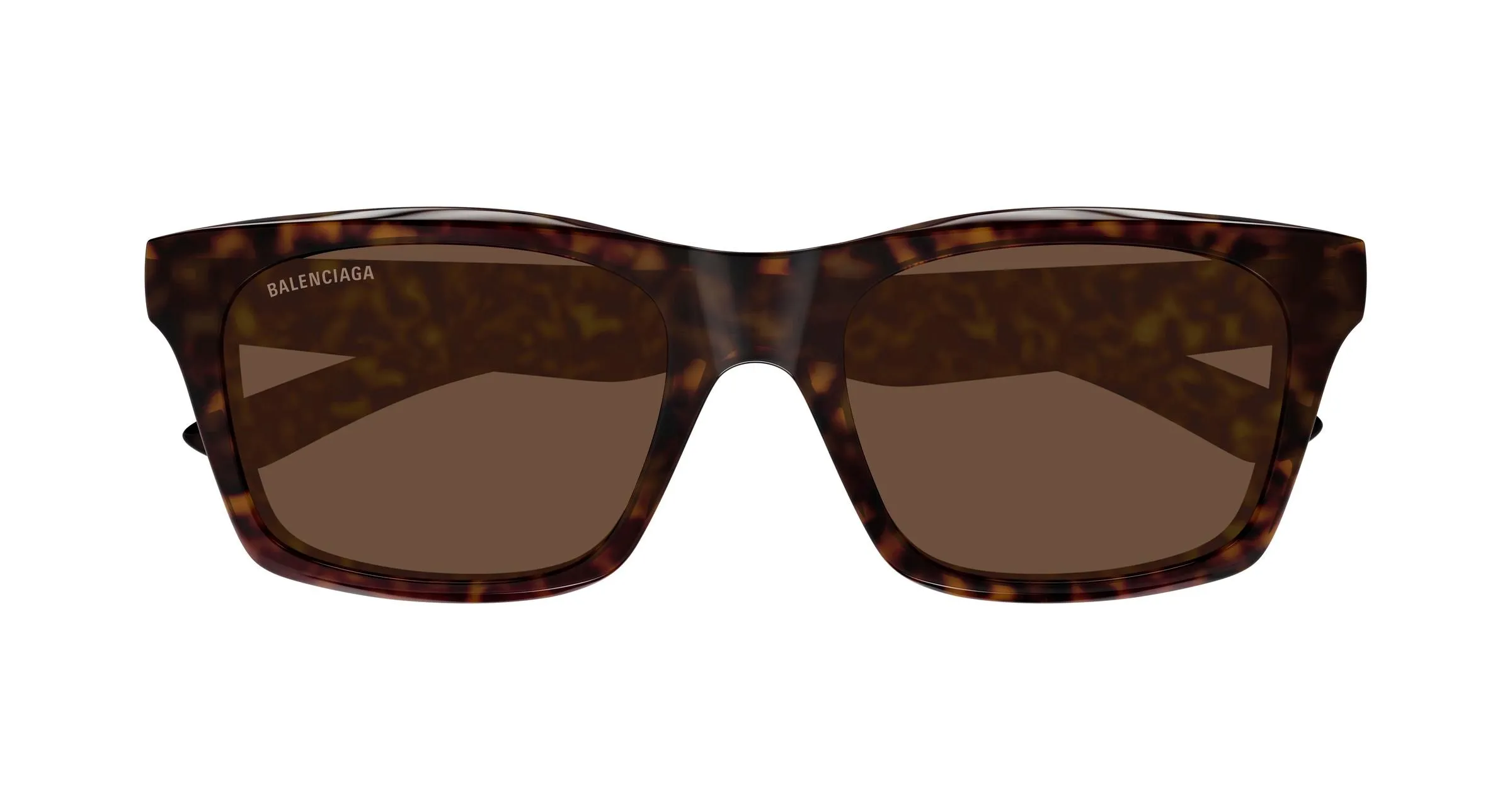 Balenciaga BB0423S 002 Occhiali da sole Acetato Havana Marrone Squadrata - immagine 2
