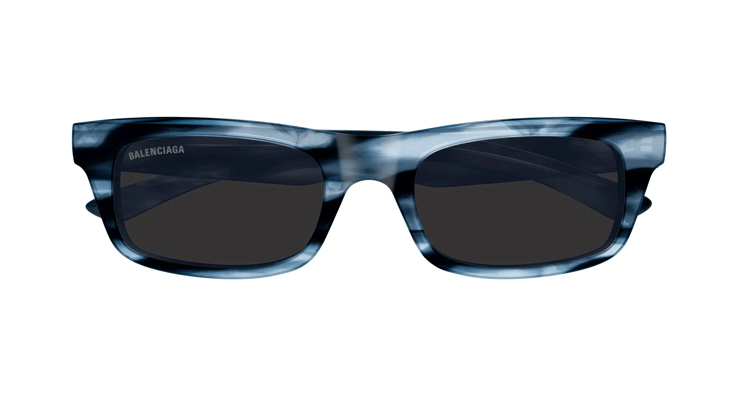 Balenciaga BB0422S 004 Occhiali da sole Acetato Havana Grigio Squadrata - immagine 2