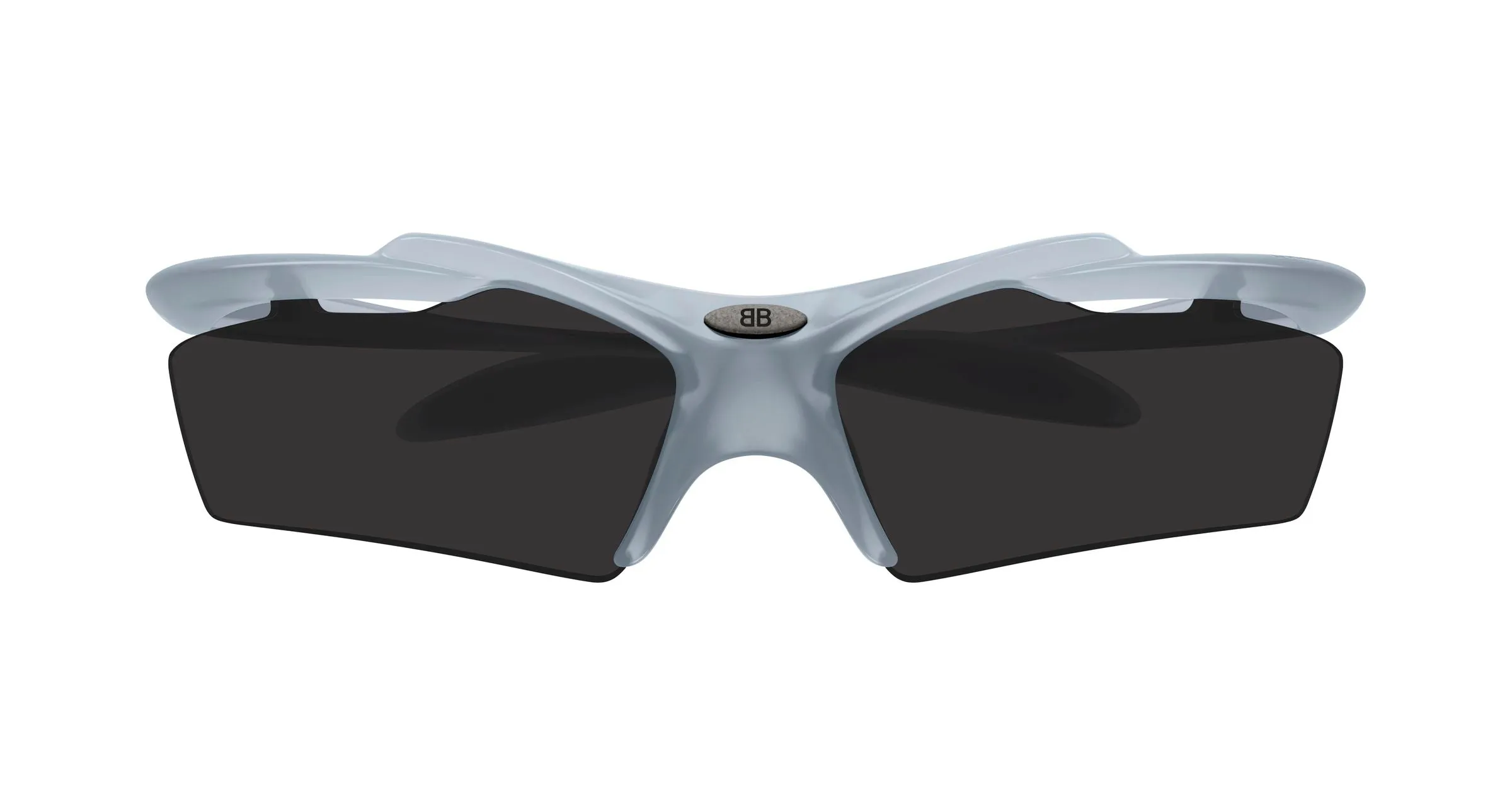 Balenciaga BB0420S 005 Occhiali da sole Acetato Grigio Grigio Geometrica - immagine 2