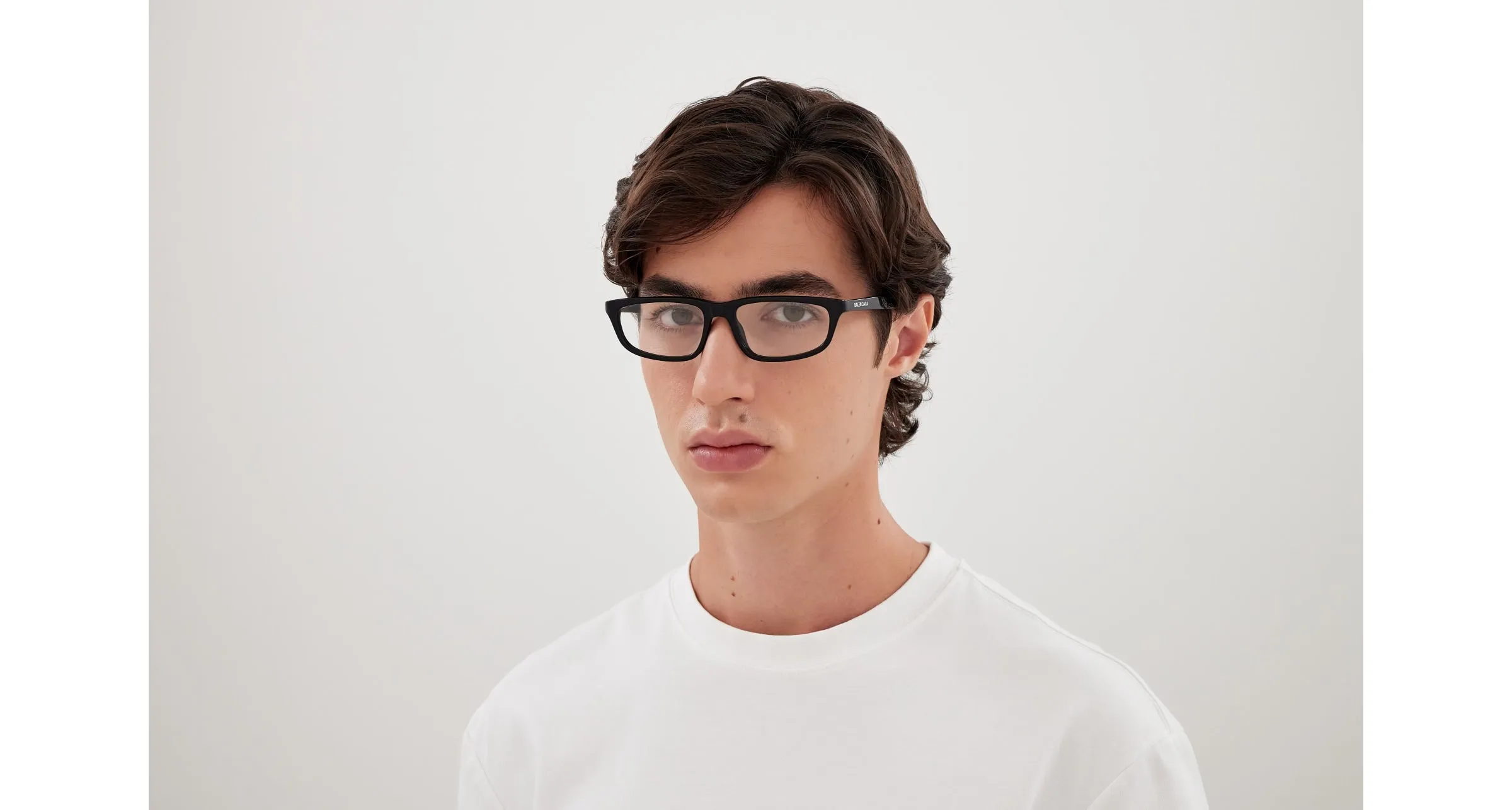 Balenciaga BB0407O 001 Montature da vista Acetato Nero Trasparente Squadrata - immagine 4