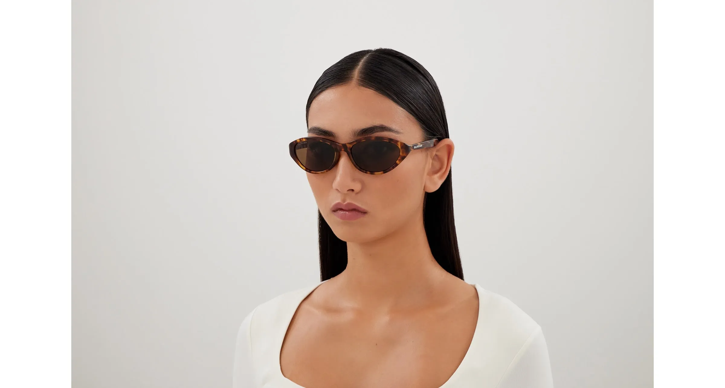 Balenciaga BB0404SK 002 Occhiali da sole Acetato Havana Marrone Rotonda - immagine 4