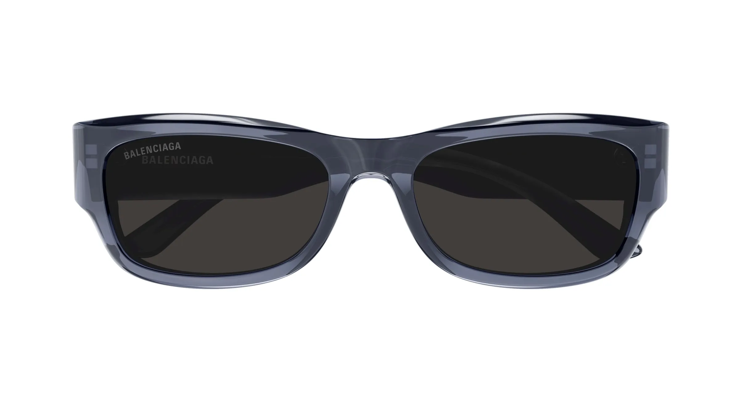 Balenciaga BB0390SK 003 Occhiali da sole Acetato Grigio Grigio Squadrata - immagine 2