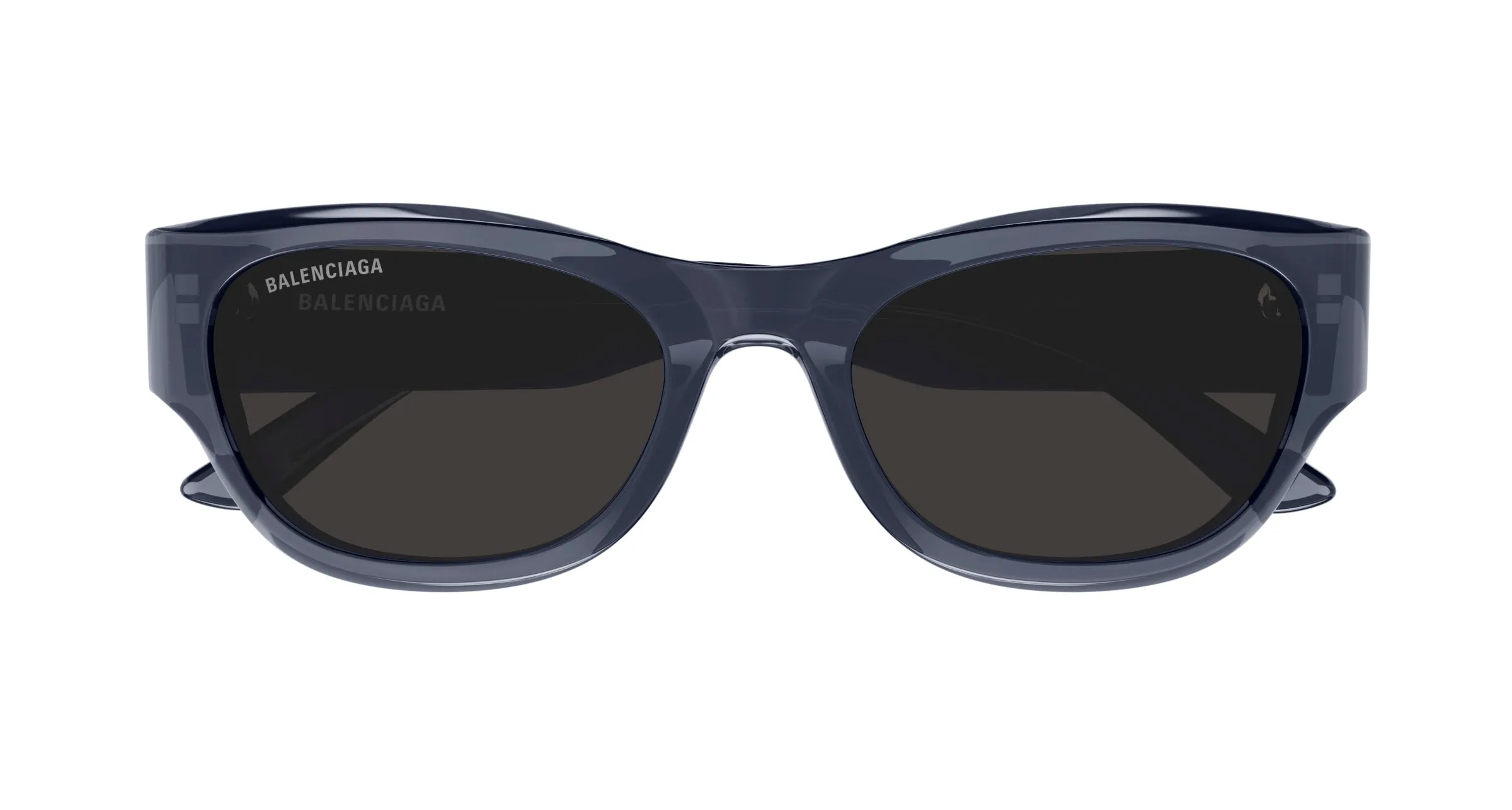 Balenciaga BB0389SK 003 Occhiali da sole Acetato Grigio Grigio Squadrata - immagine 2