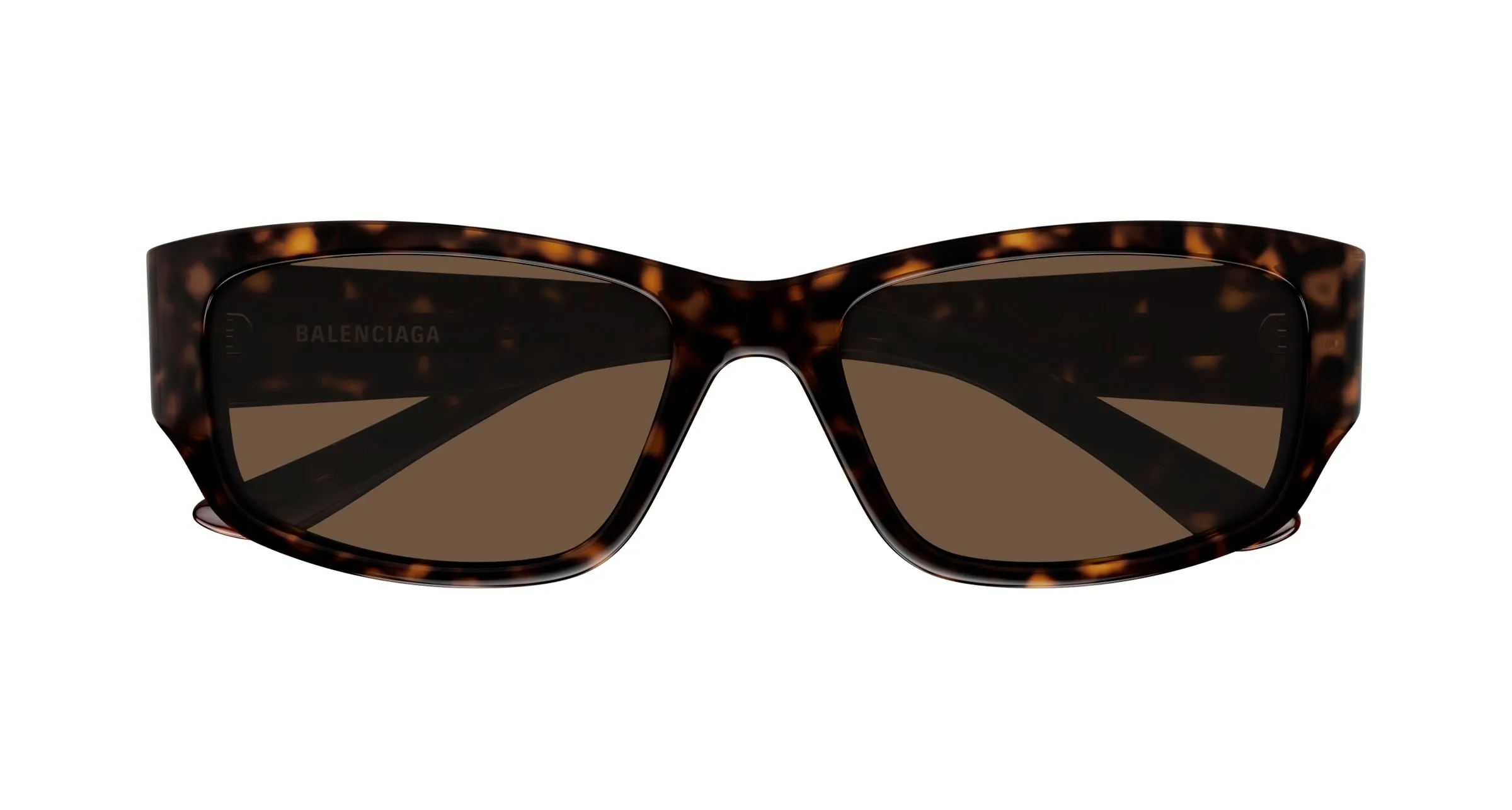 Balenciaga BB0368SK 002 Occhiali da sole Acetato Havana Marrone Squadrata - immagine 2