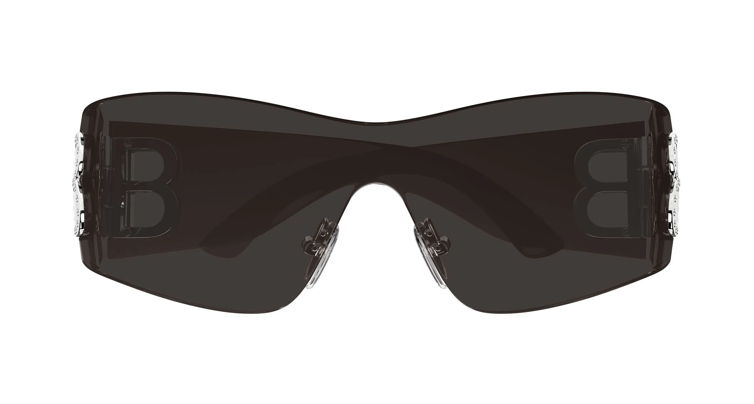 Balenciaga BB0359S 005 Occhiali da sole Acetato Grigio Grigio Maschera - immagine 2