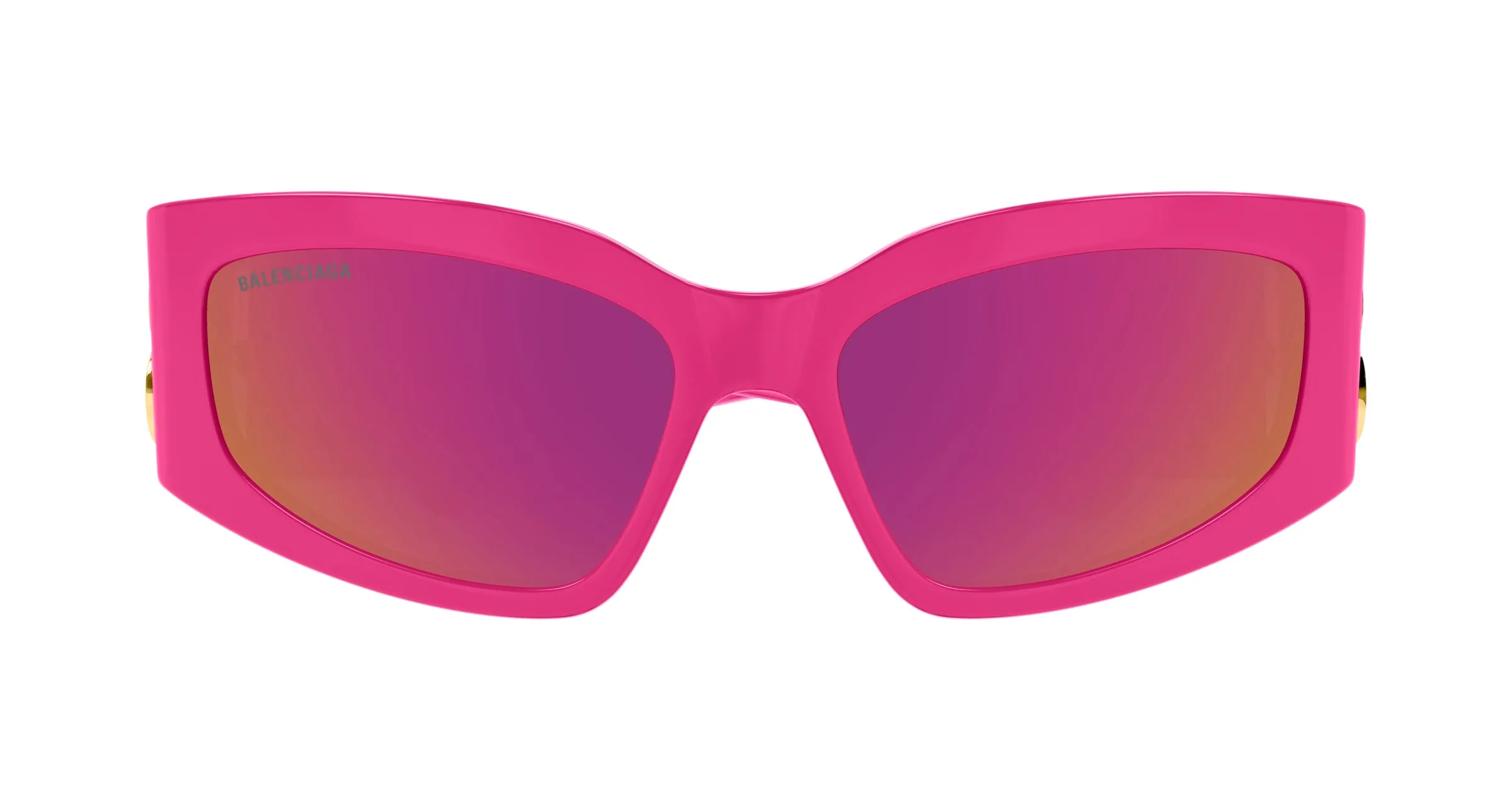 Balenciaga BB0321S 011 Occhiali da sole Acetato Fucsia Rosa Cat Eye - immagine 2