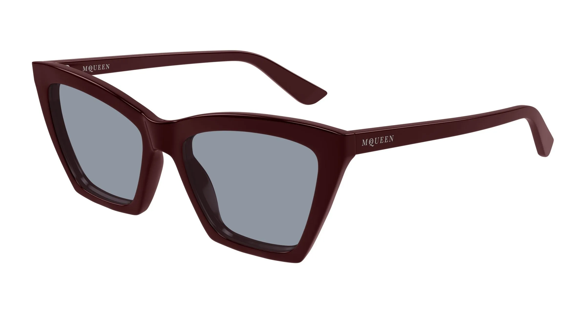 Alexander McQueen AM0536S 004 Occhiali da sole Acetato Rosso Azzurro Cat Eye - immagine 1