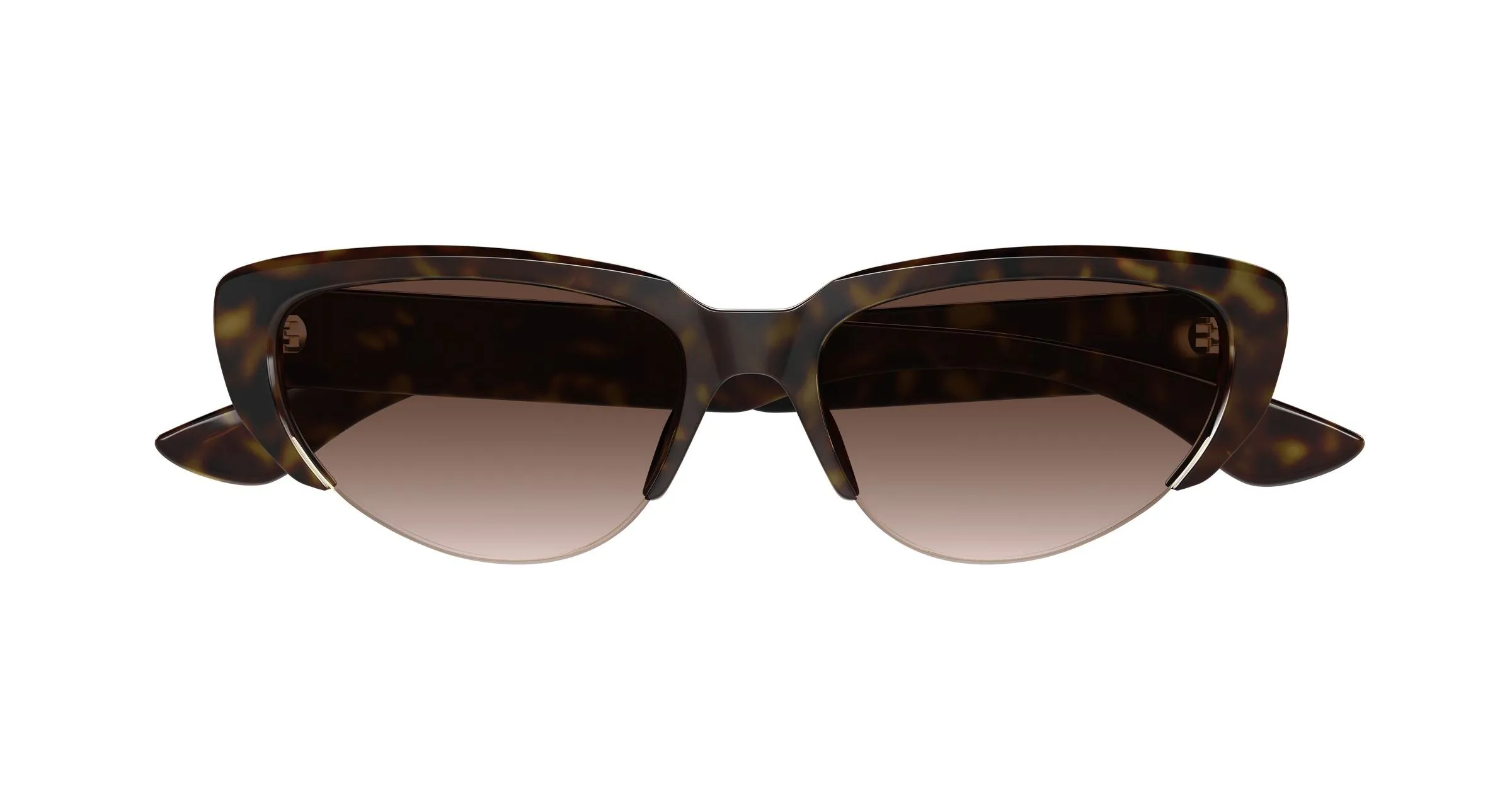 Alexander McQueen AM0533S 002 Occhiali da sole Acetato Havana Marrone Cat Eye - immagine 2