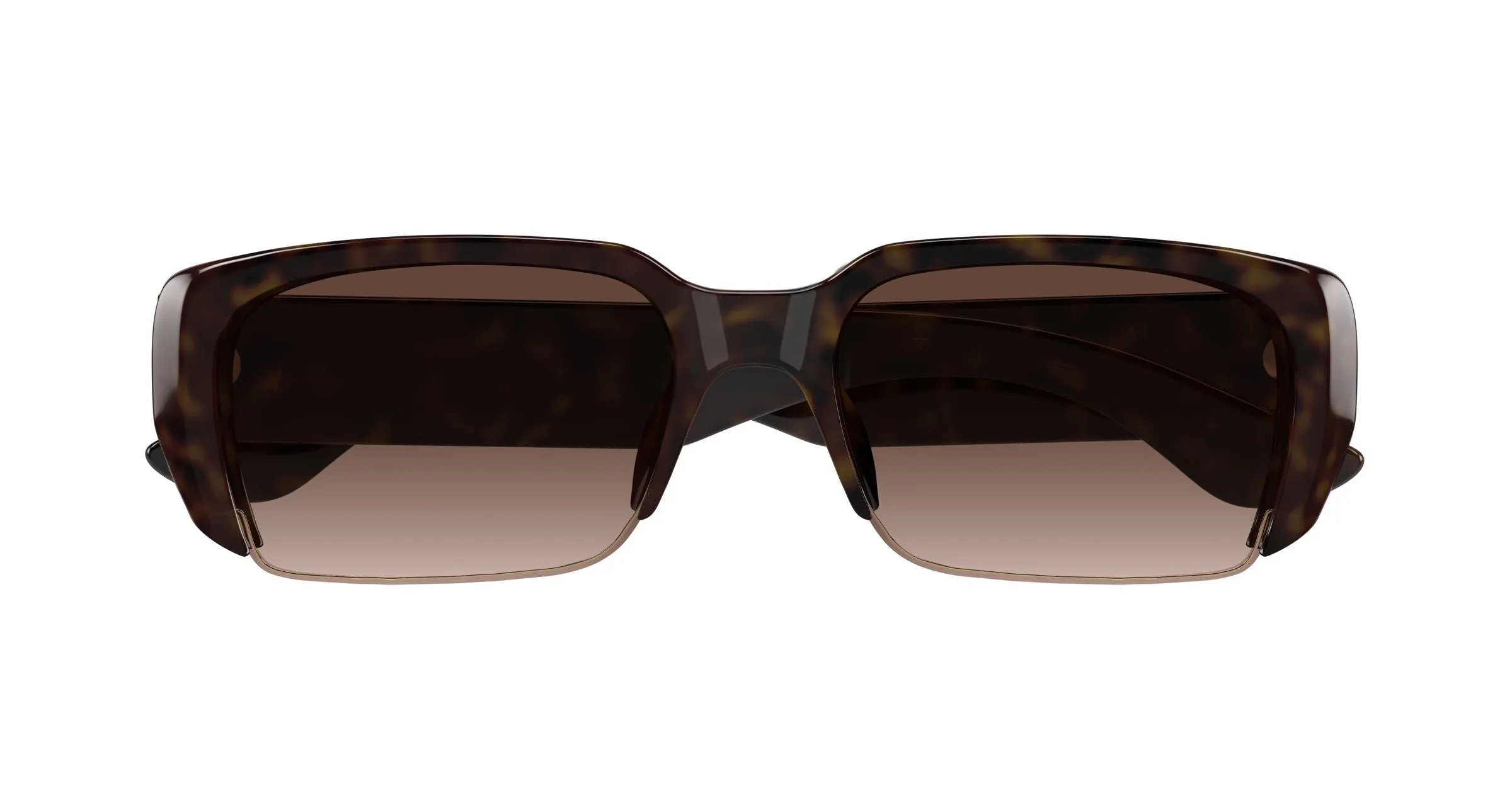 Alexander McQueen AM0532S 002 Occhiali da sole Acetato Havana Marrone Squadrata - immagine 2