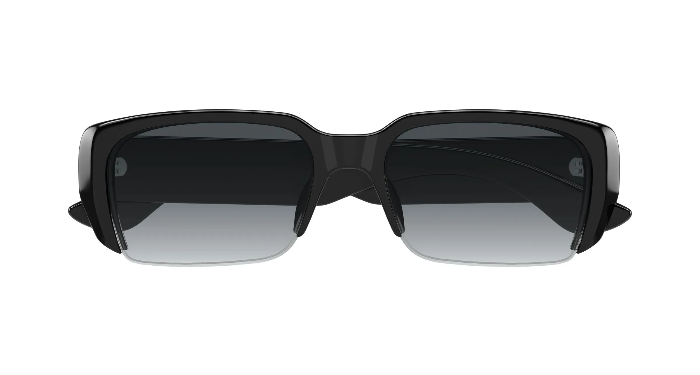 Alexander McQueen AM0532S 001 Occhiali da sole Acetato Nero Grigio Squadrata - immagine 2