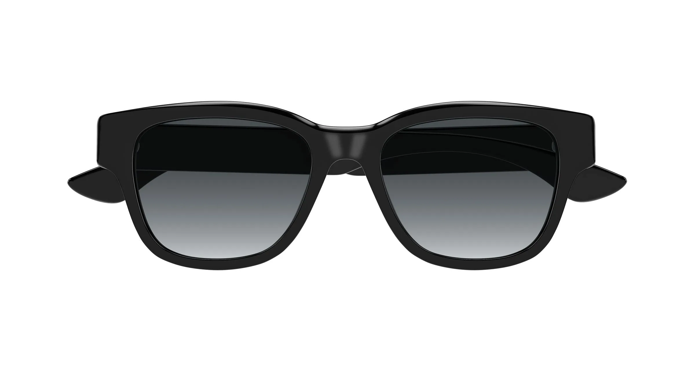 Alexander McQueen AM0528SA 001 Occhiali da sole Acetato Nero Grigio Squadrata - immagine 2