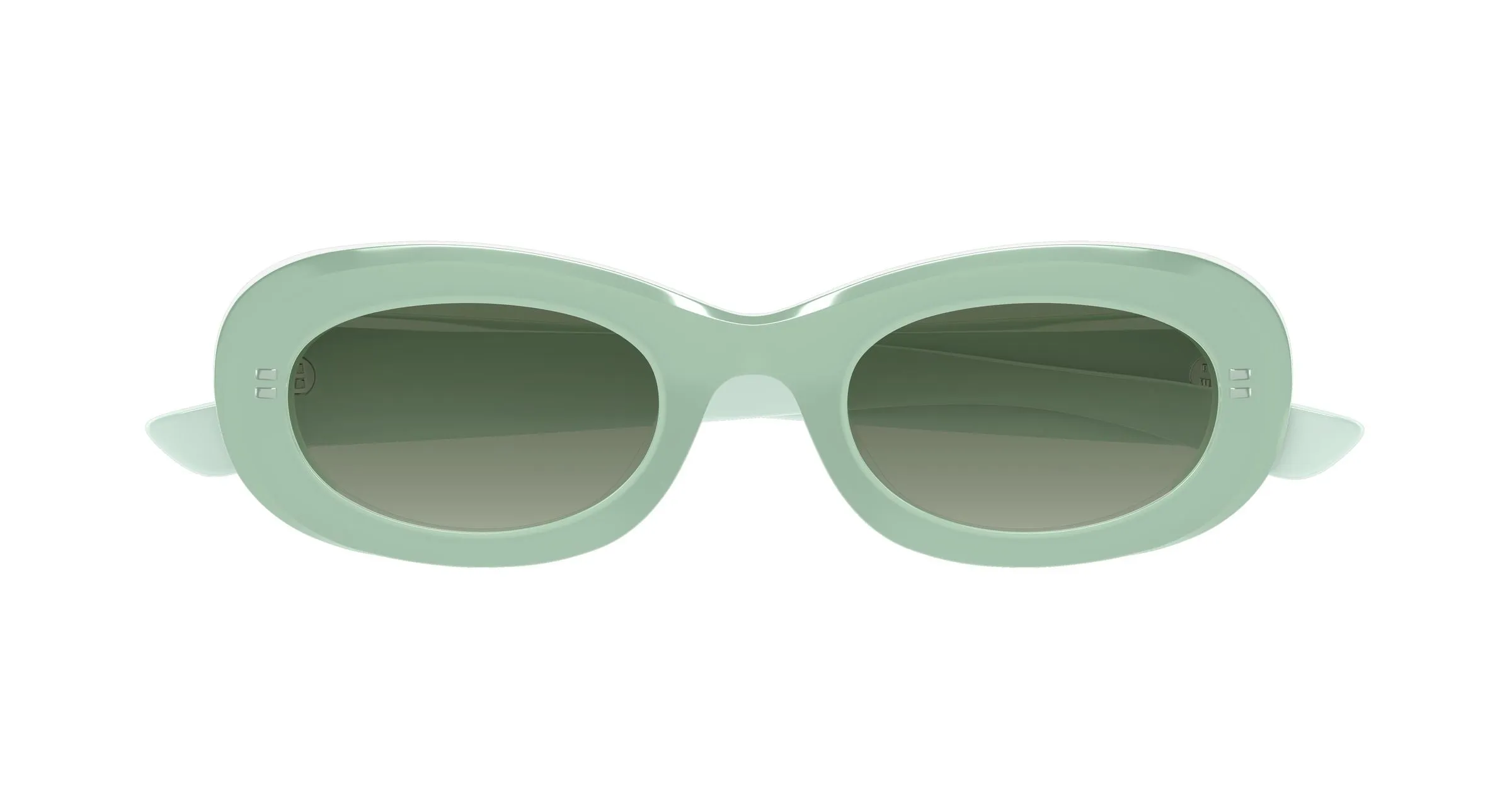 Alexander McQueen AM0527S 004 Occhiali da sole Acetato Verde Verde Rotonda - immagine 2