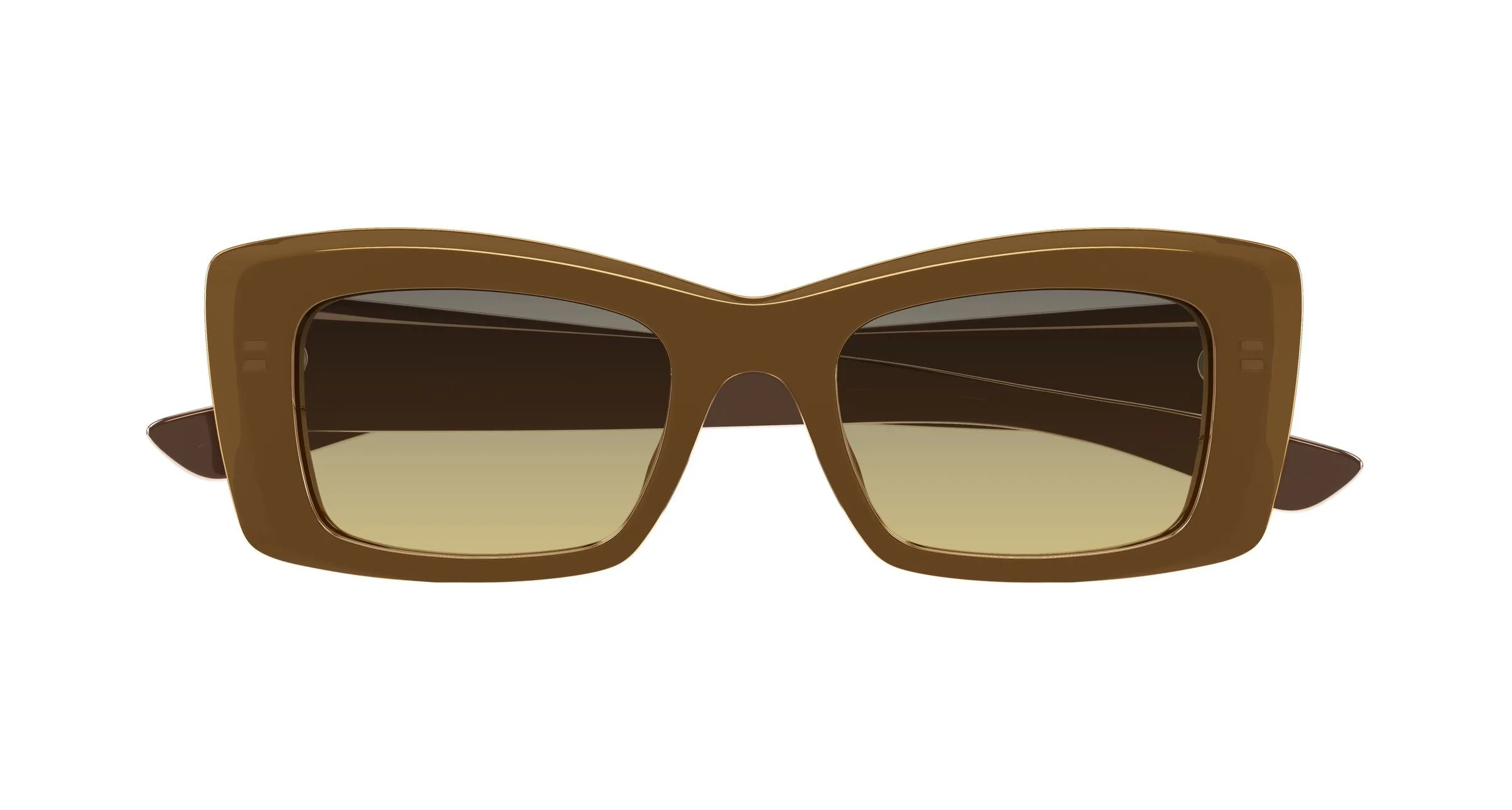 Alexander McQueen AM0526S 003 Occhiali da sole Acetato Marrone Marrone Squadrata - immagine 2