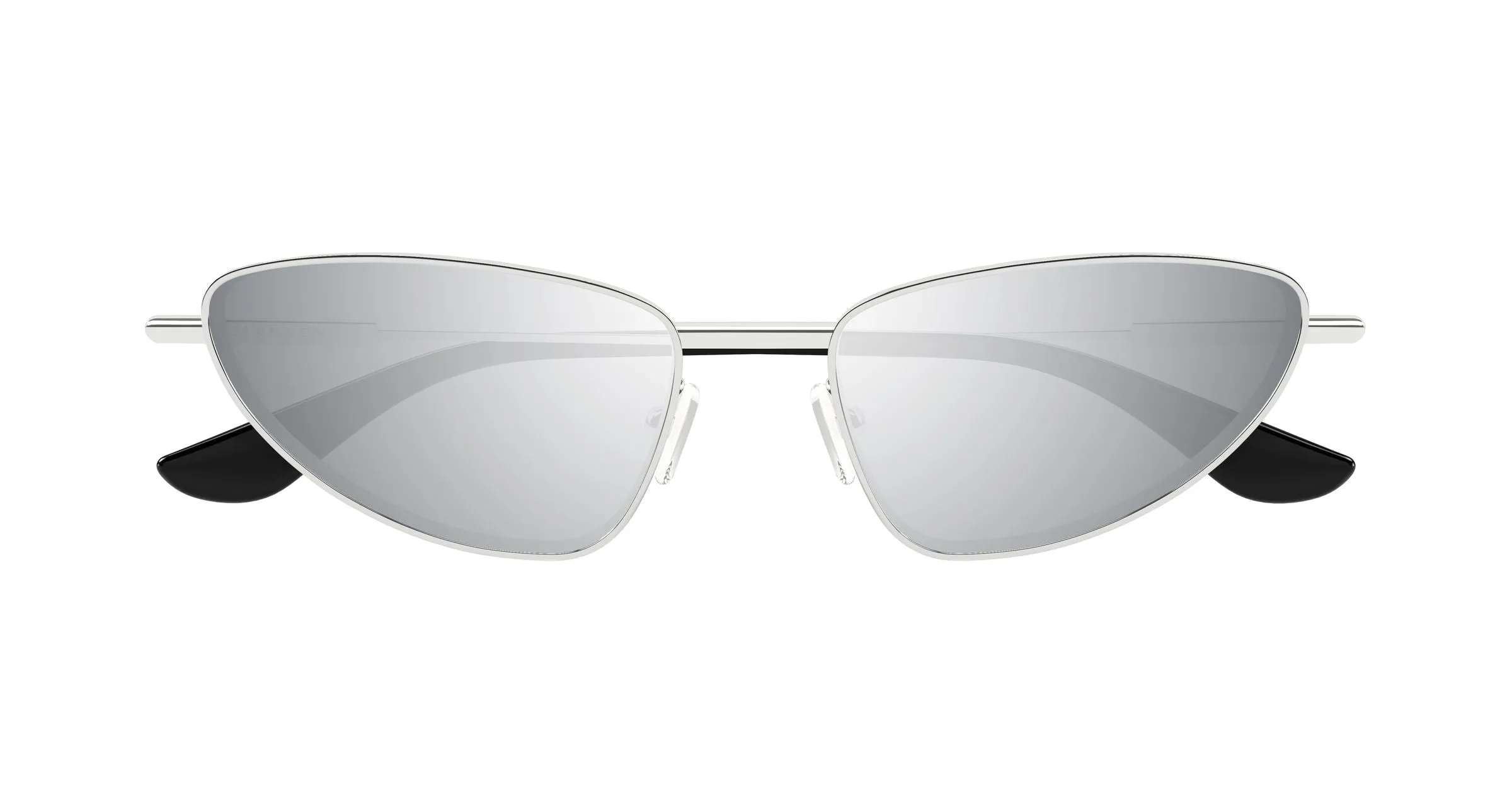 Alexander McQueen AM0522S 003 Occhiali da sole Acetato Argento Argento Cat Eye - immagine 2