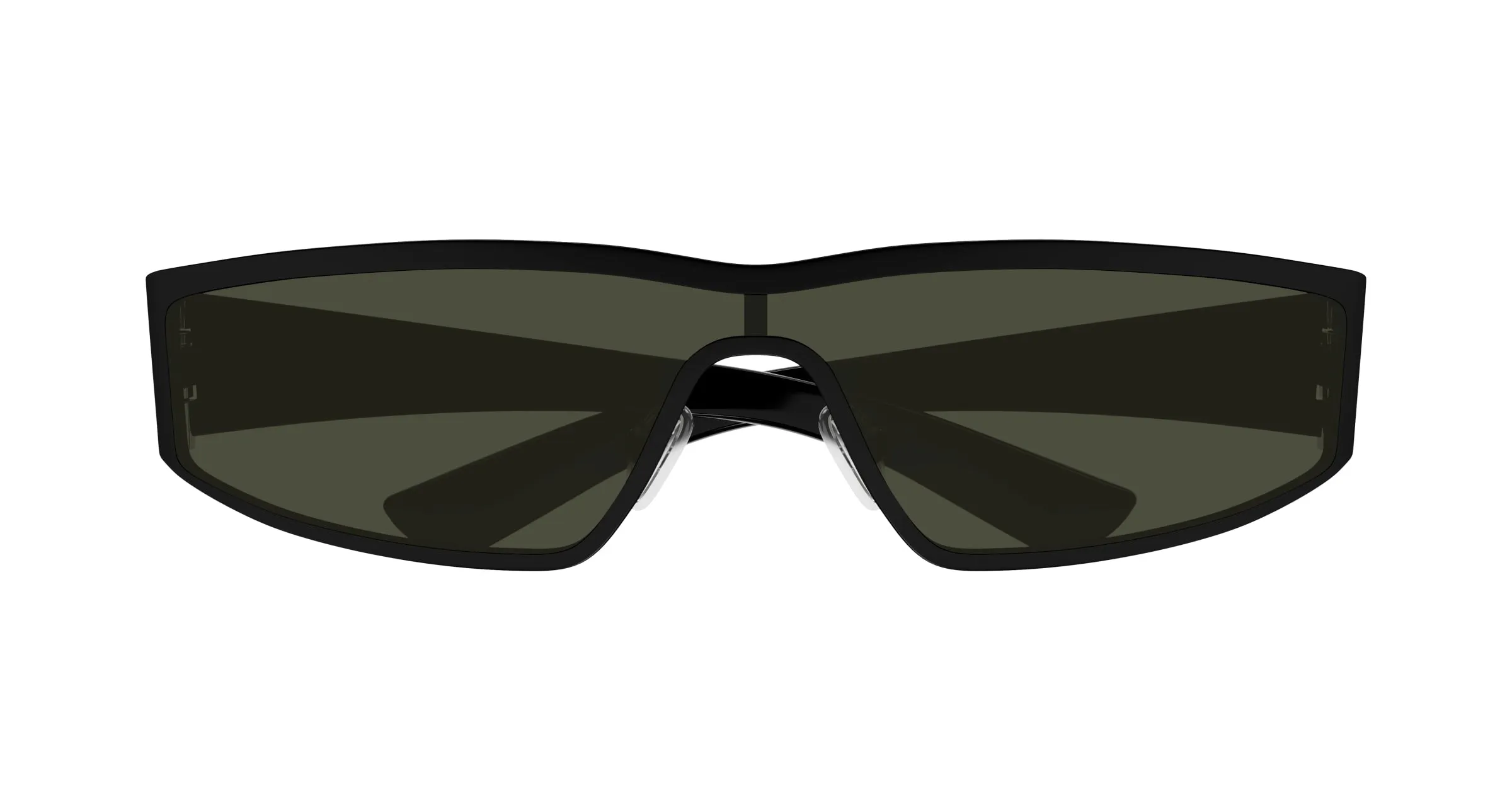Alexander McQueen AM0491S 001 Occhiali da sole Acetato Nero Grigio Geometrica - immagine 2