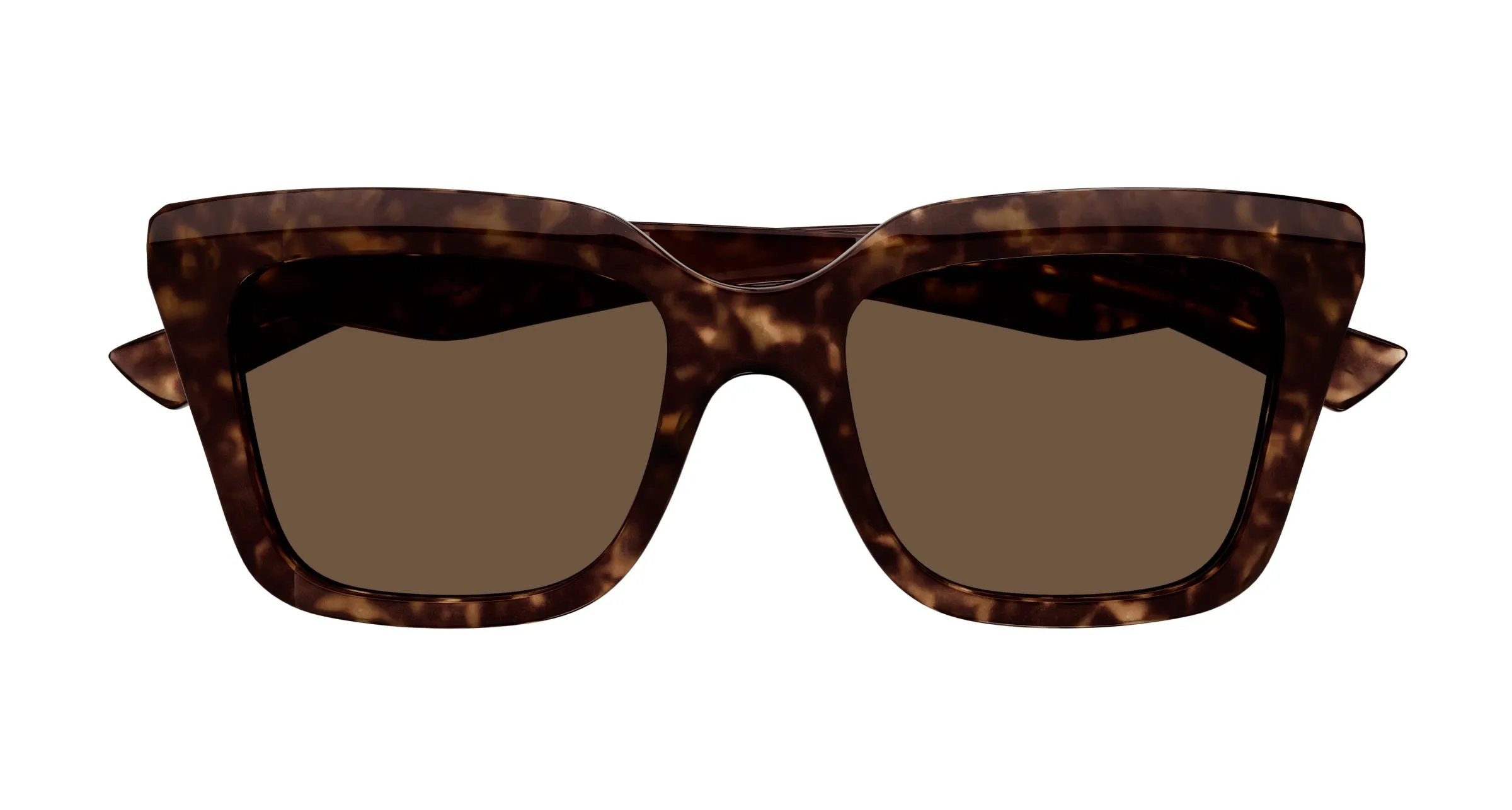 Alexander McQueen AM0473SA 002 Occhiali da sole Acetato Havana Marrone Squadrata - immagine 2
