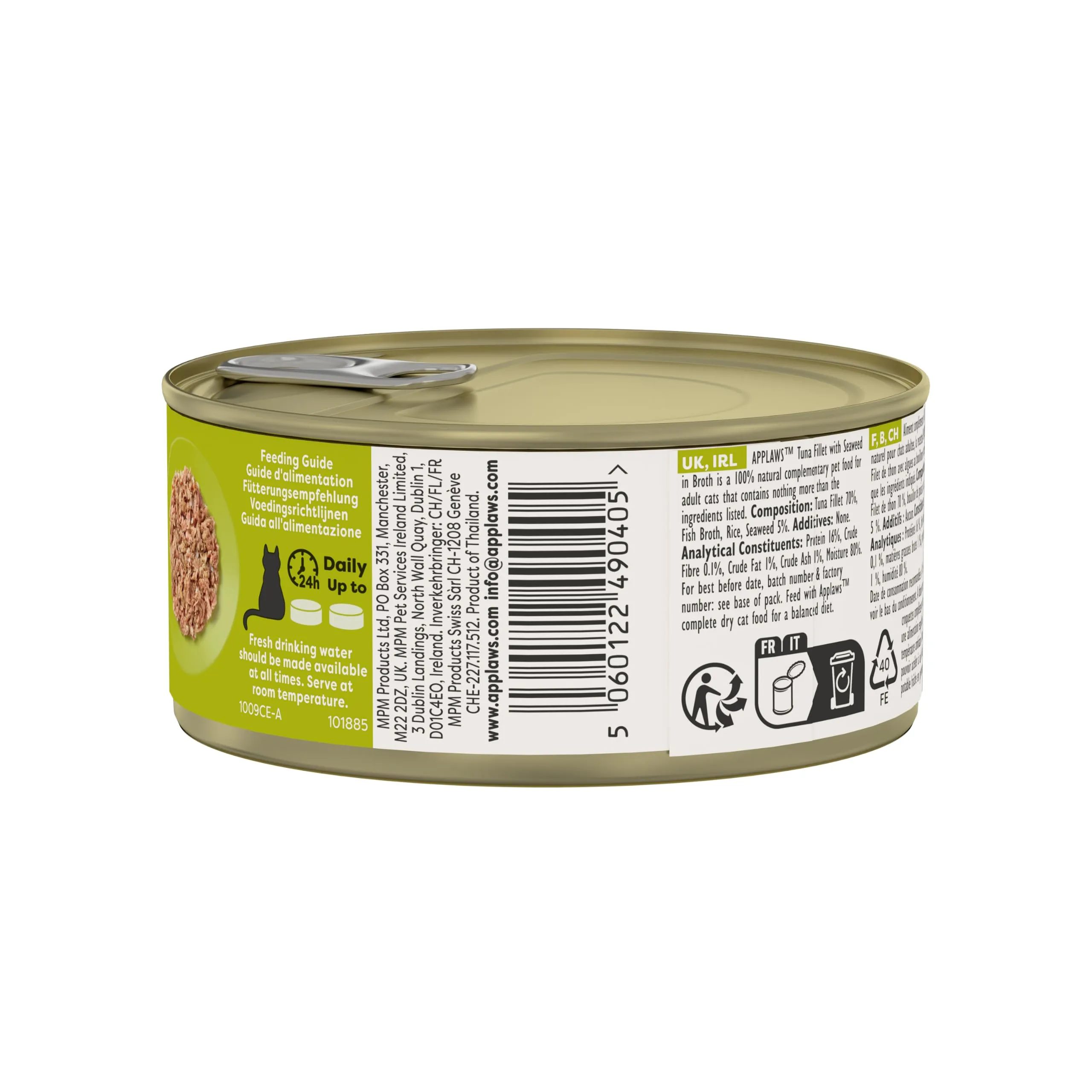 Applaws Cibo per Gatti, 100% naturale, Filetto di tonno e alghe, latta da 70 g (confezione da 24) - immagine 4