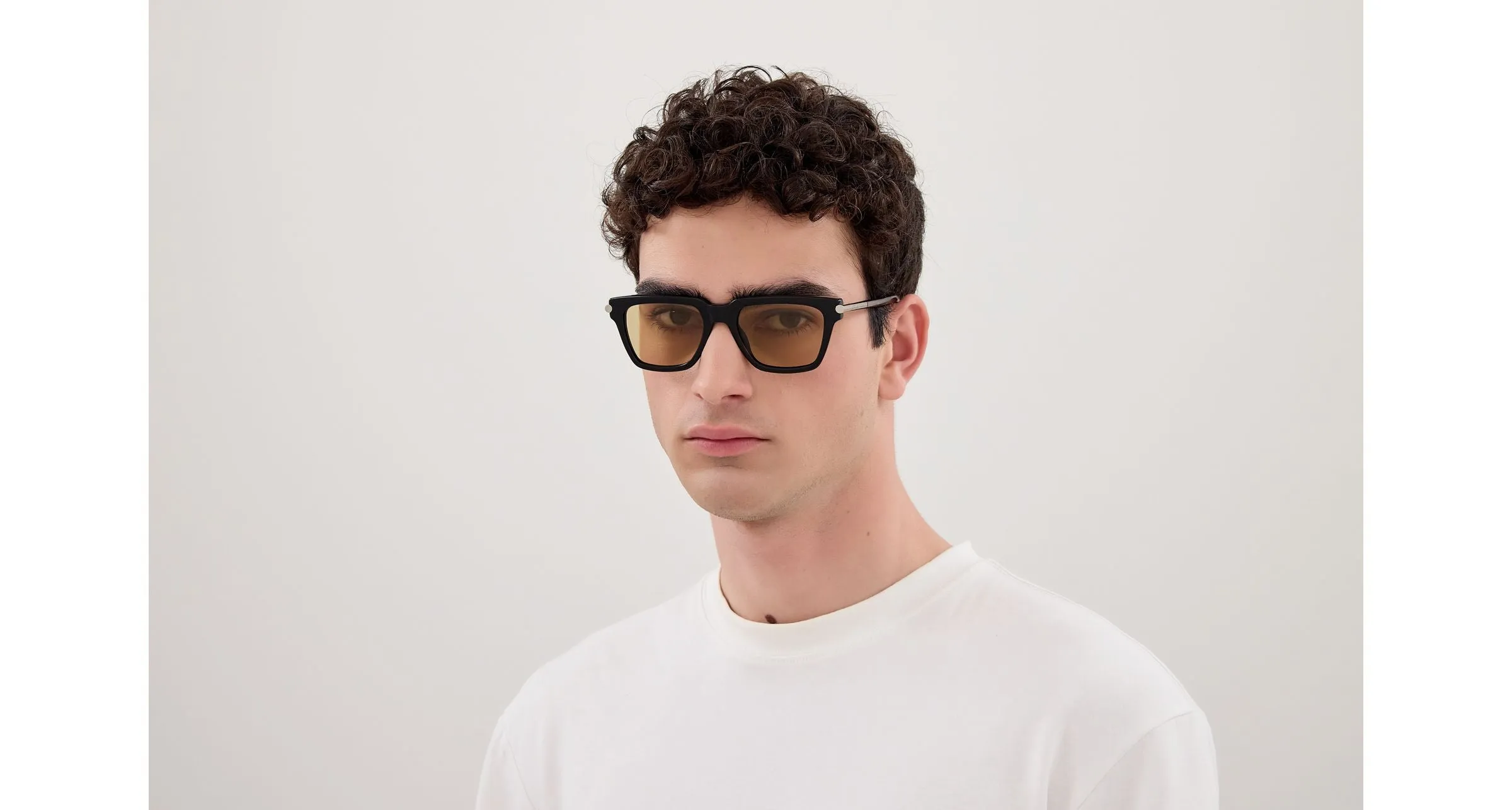 Alexander McQueen AM0519S 003 Occhiali da sole Acetato Nero Marrone Squadrata - immagine 4