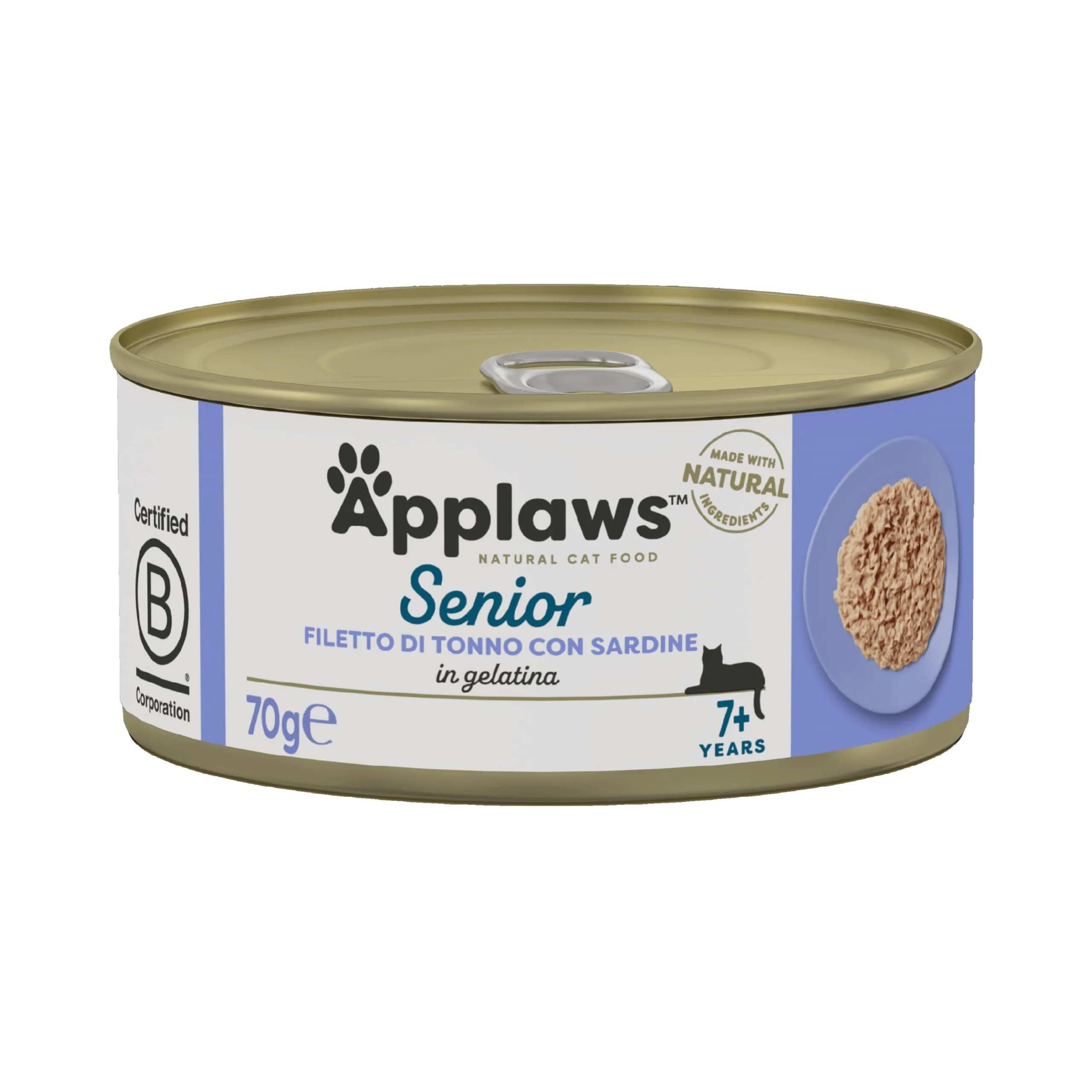 Applaws Komplette Katze Katze Essen, Senior, Thunfisch mit Sardinen in Soft Jelly, 70g (Packung mit 24) - immagine 1