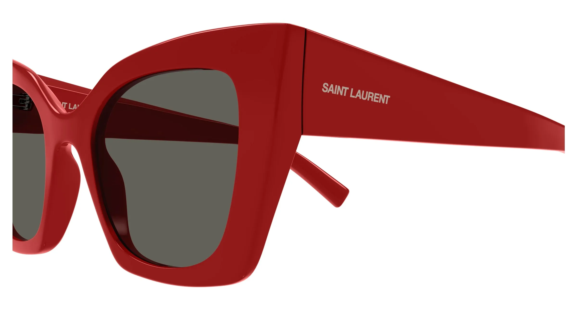 SAINT LAURENT SL 552 010 Occhiali da sole Rosso Grigio Cat Eye - immagine 3