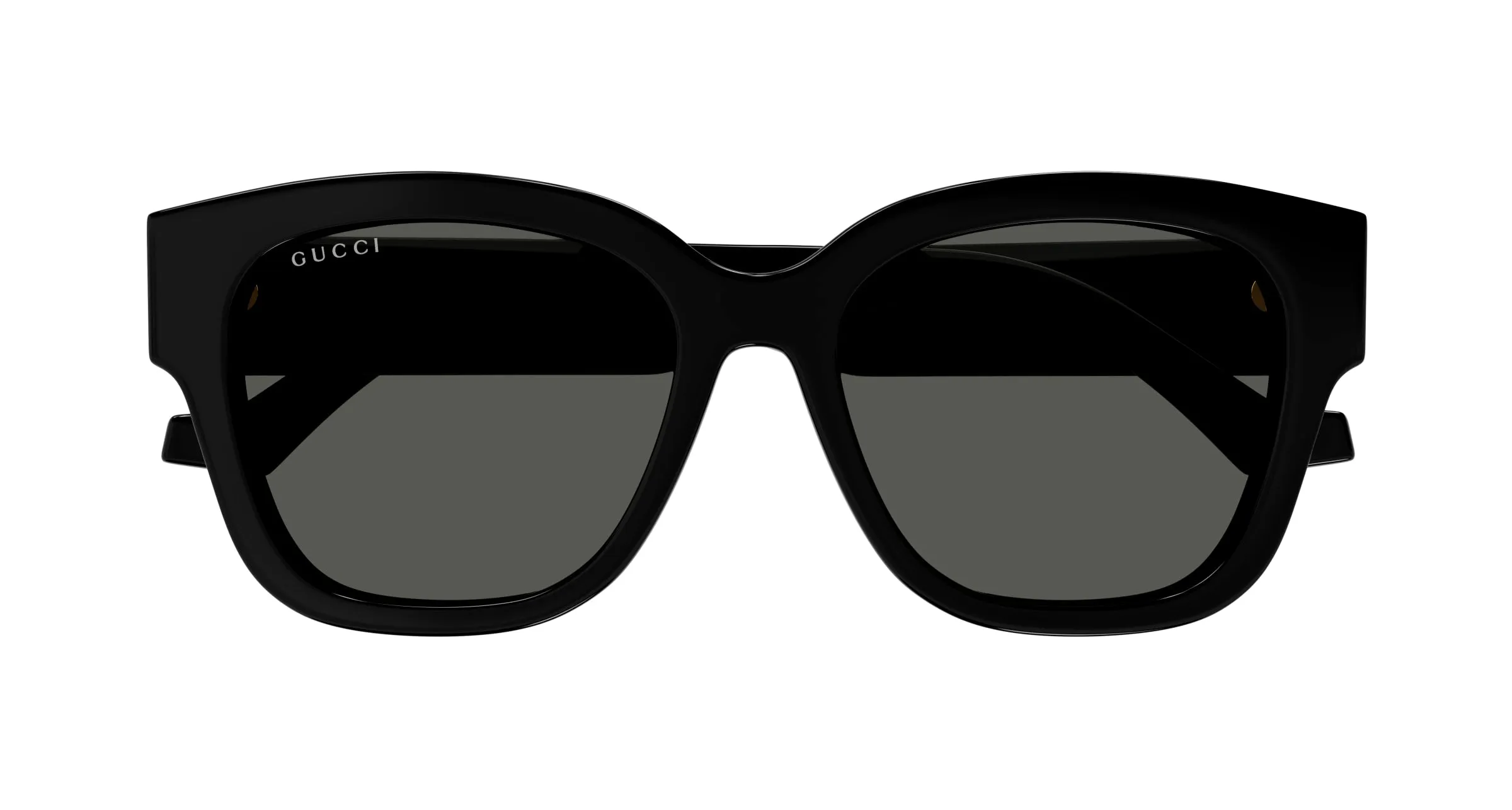 Gucci GG1550SK 001 Occhiali da sole Acetato Nero Grigio Rotonda - immagine 2
