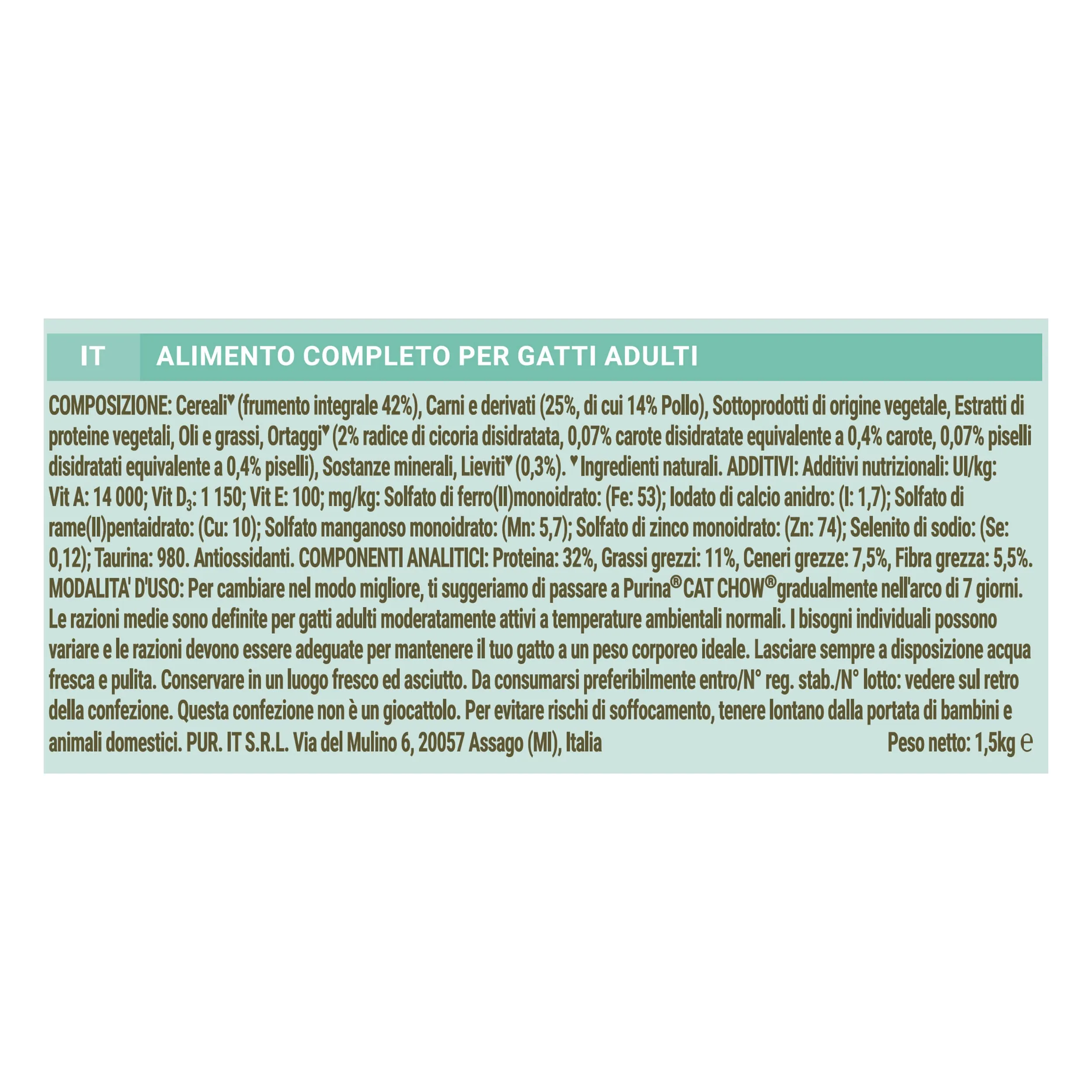 PURINA CAT CHOW Hairball Control Crocchette per gatti adulti con Pollo, 6 sacchi da 1.5kg - immagine 5
