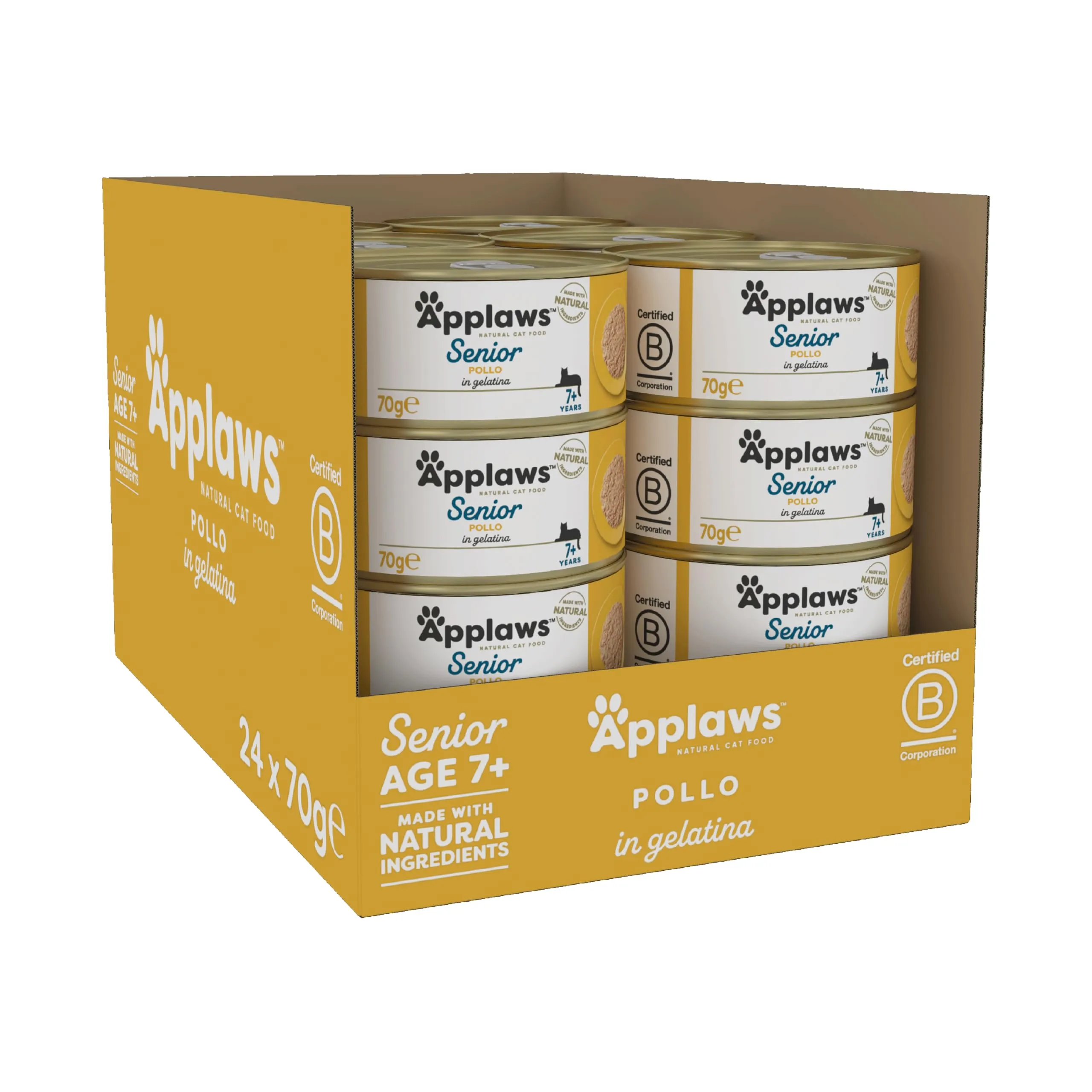 Applaws Cibo in Scatola per Gatti, Pollo, 24 x 70g - immagine 2