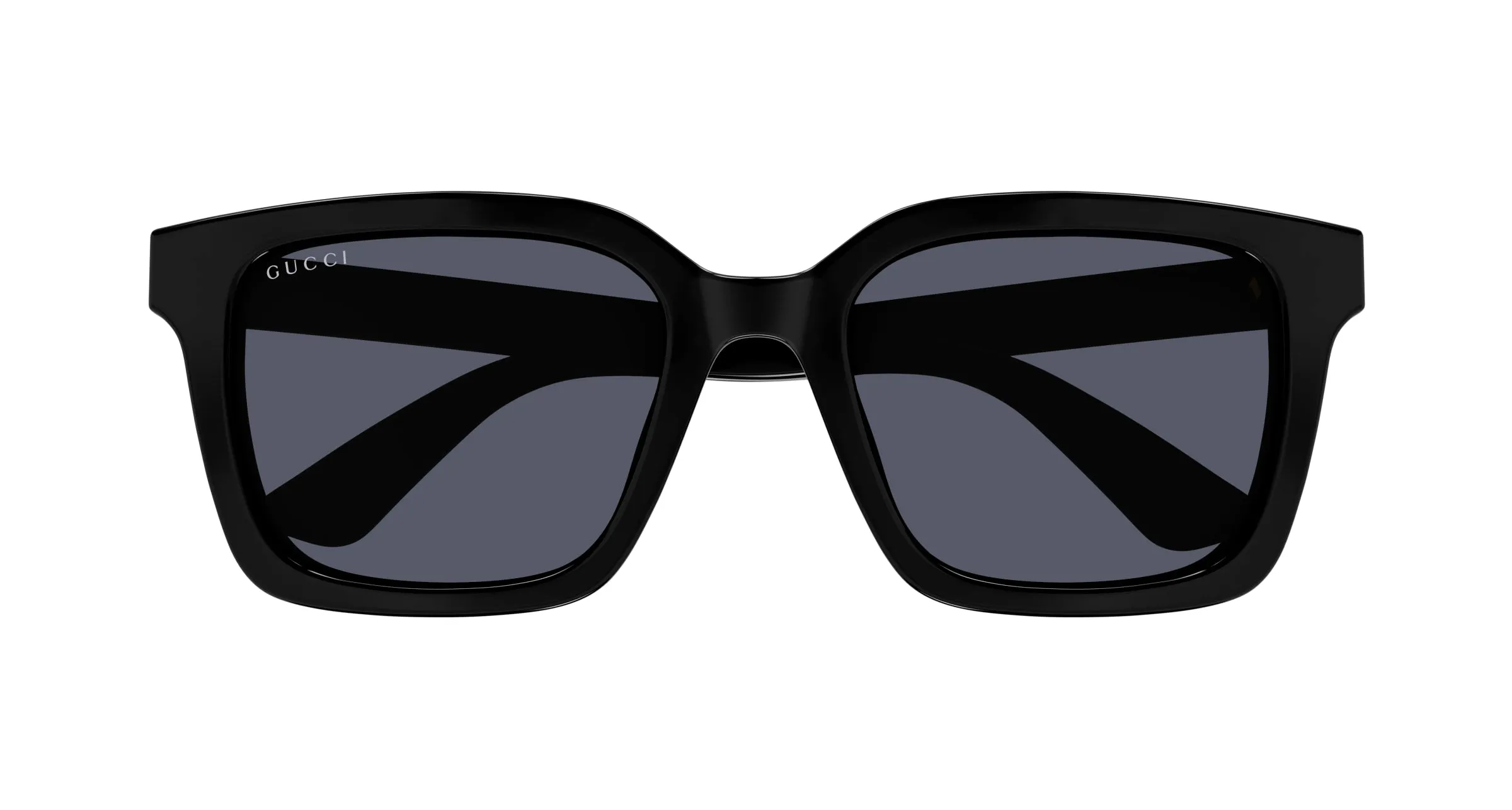 Gucci GG1582SK 001 Occhiali da sole Iniettato Nero Grigio Squadrata - immagine 2