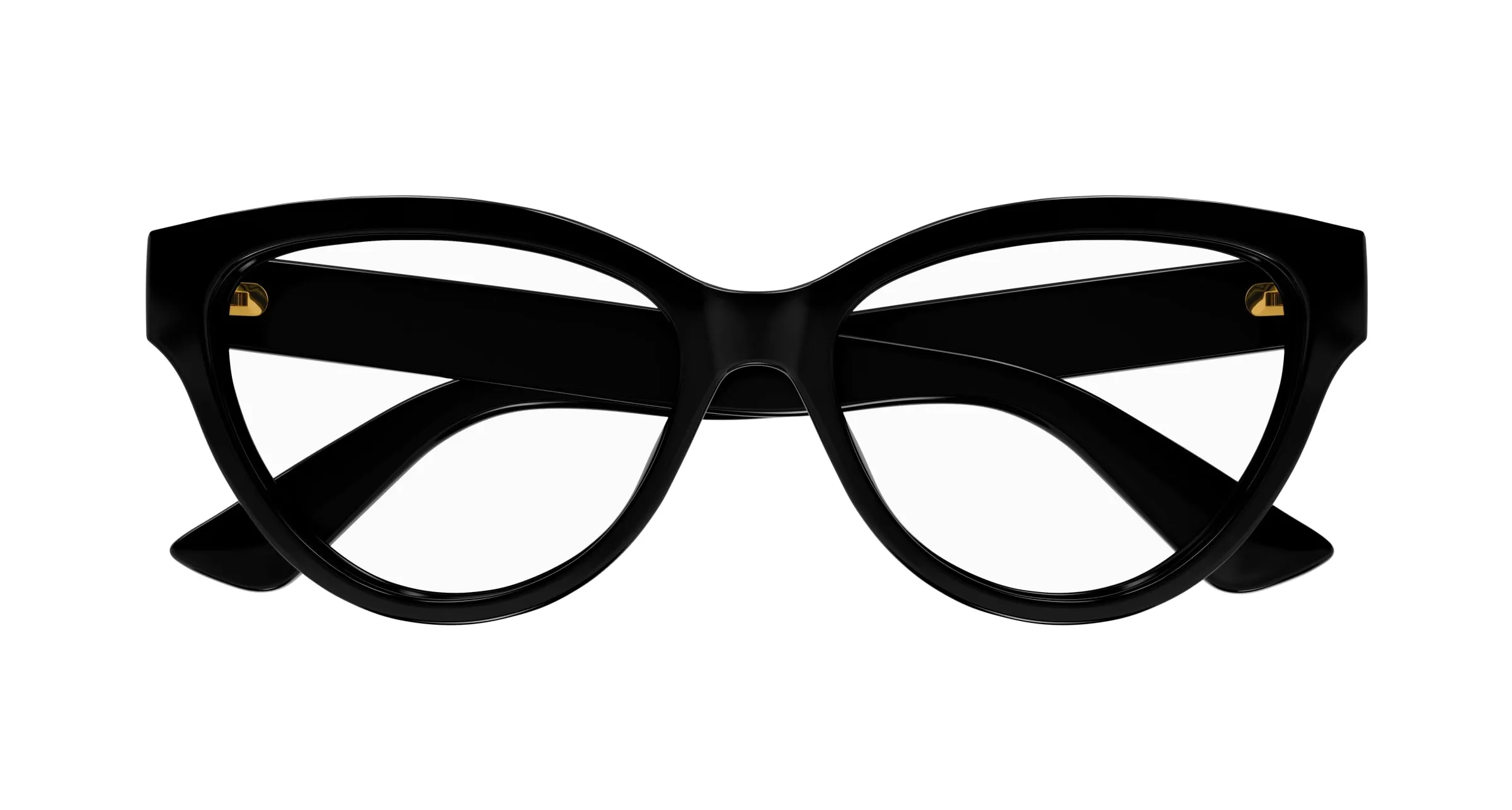 Gucci GG1581O 001 Montature da vista Iniettato Nero Trasparente Rotonda - immagine 2