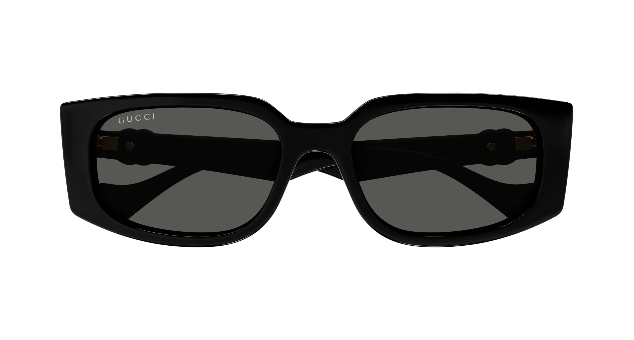 Gucci GG1534S 001 Occhiali da sole Iniettato Nero Grigio Squadrata - immagine 2