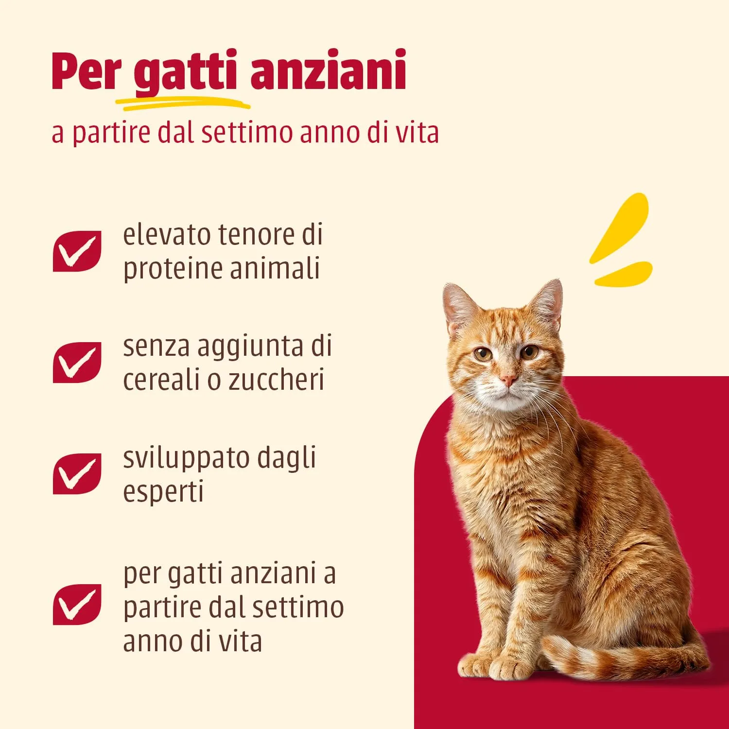 animonda Carny Senior, cibo umido per gatti, bagnato per gatti da 7 anni,, Manzo + Cuori di Tacchino 6 x 400 g - immagine 2