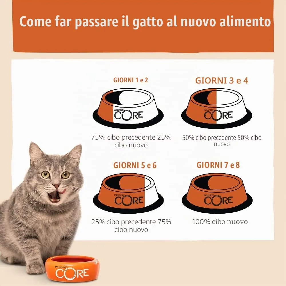 Wellness CORE Gattino 300g, Pollo & Tacchino – Crocchette Per Gatti - immagine 6