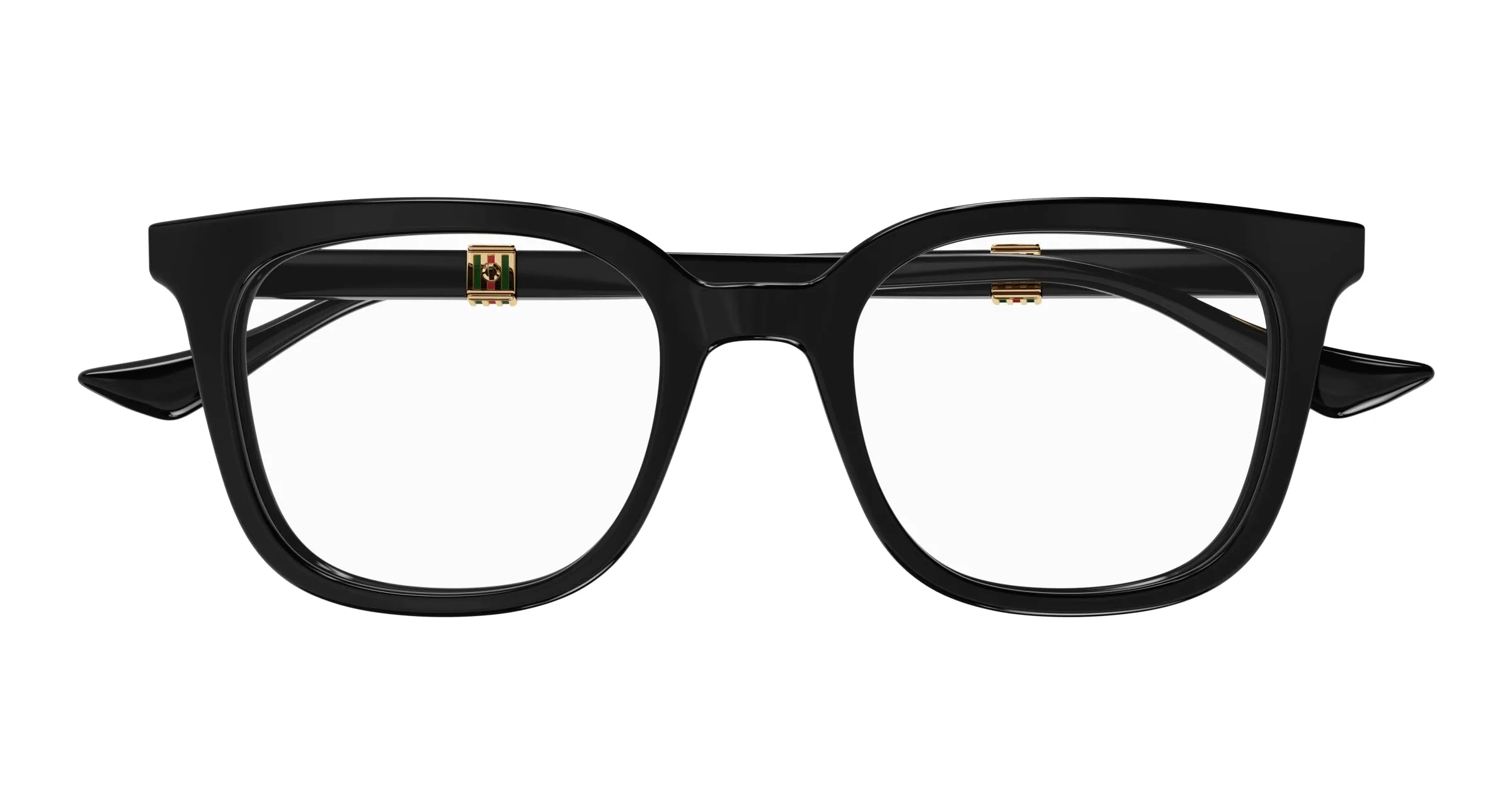 Gucci GG1497O 005 Montature da vista Acetato Nero Trasparente Squadrata - immagine 2