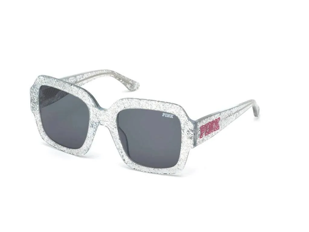 Victoria's Secret Donna PK0010 21A Occhiali da sole outlet Acetato Trasparente Grigio Squadrata Normale - immagine 1