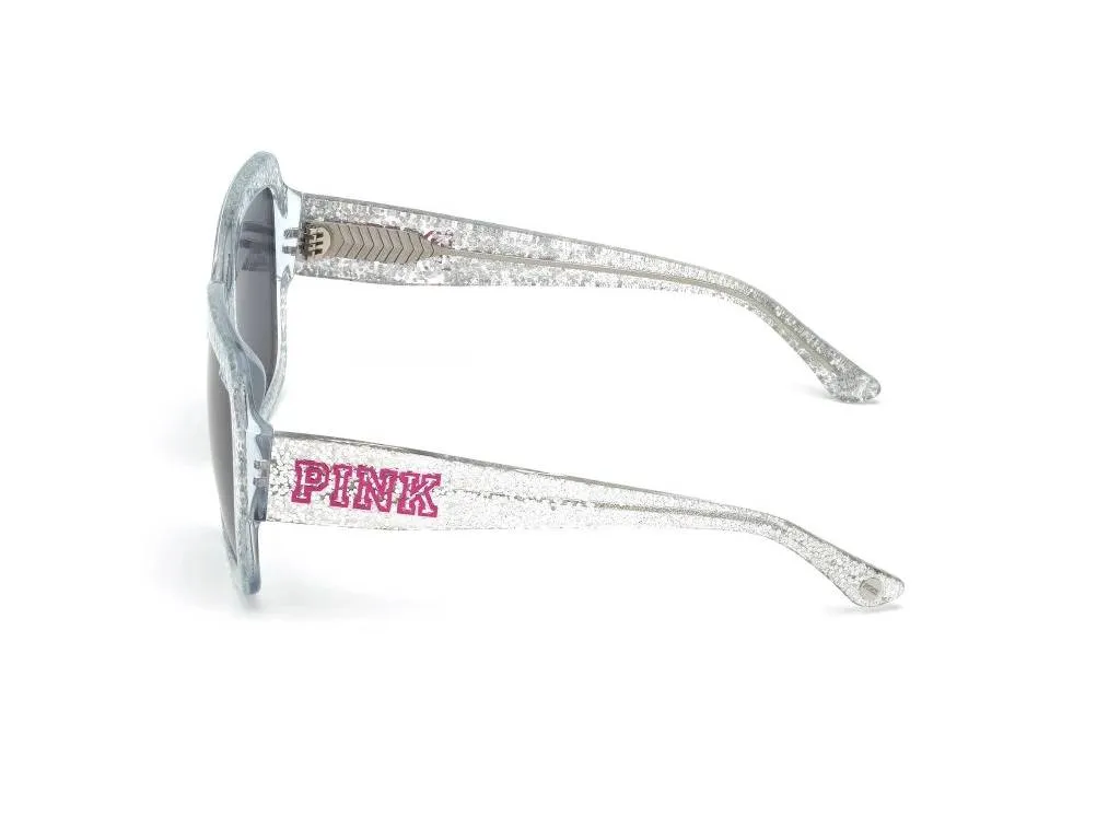 Victoria's Secret Donna PK0010 21A Occhiali da sole outlet Acetato Trasparente Grigio Squadrata Normale - immagine 3