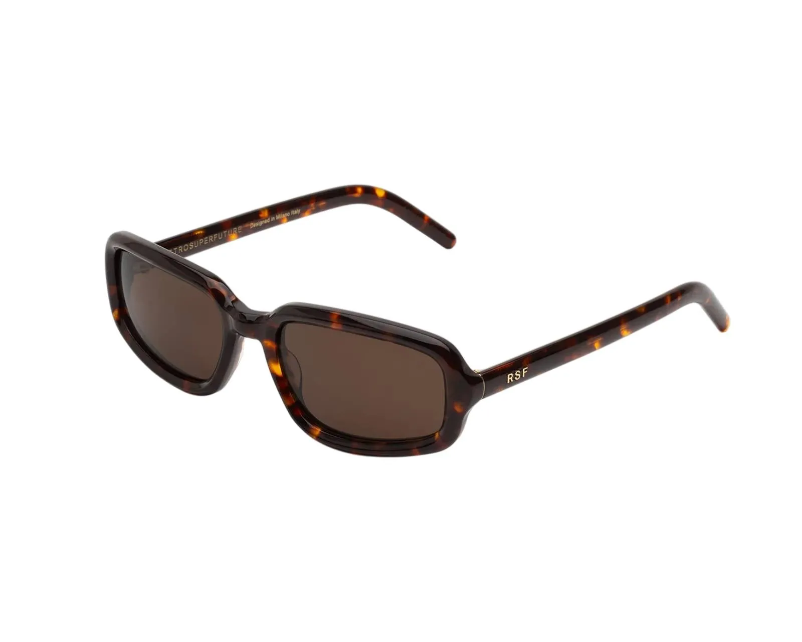 Retrosuperfuture MCW TROLL BURNT HAVANA Occhiali da sole Acetato Havana Marrone Squadrata Normale - immagine 1