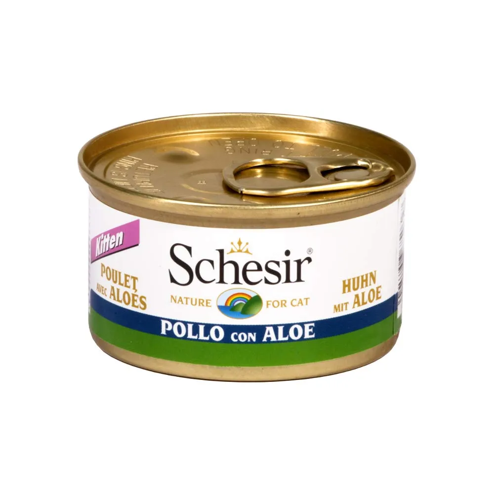 Schesir Cat Kitten Cream Pollo - Cibo Umido Per Gattini Giovani - Crema Di Pollo Per Gatti Senza Cereali, Con Molto Proteine, Vitamine E Minerali (20 X 150 G Bustine) - immagine 1