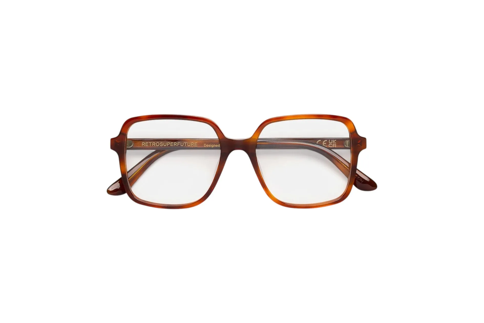 Retrosuperfuture N8H NUMERO 149 TABACCO Montature da vista Acetato Havana Squadrata - immagine 2